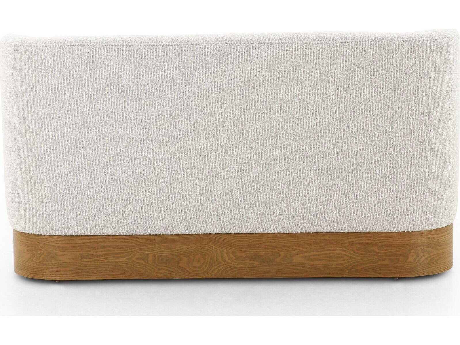 Four Hands Grayson Krista Knoll Natural Upholstered Dining Bench