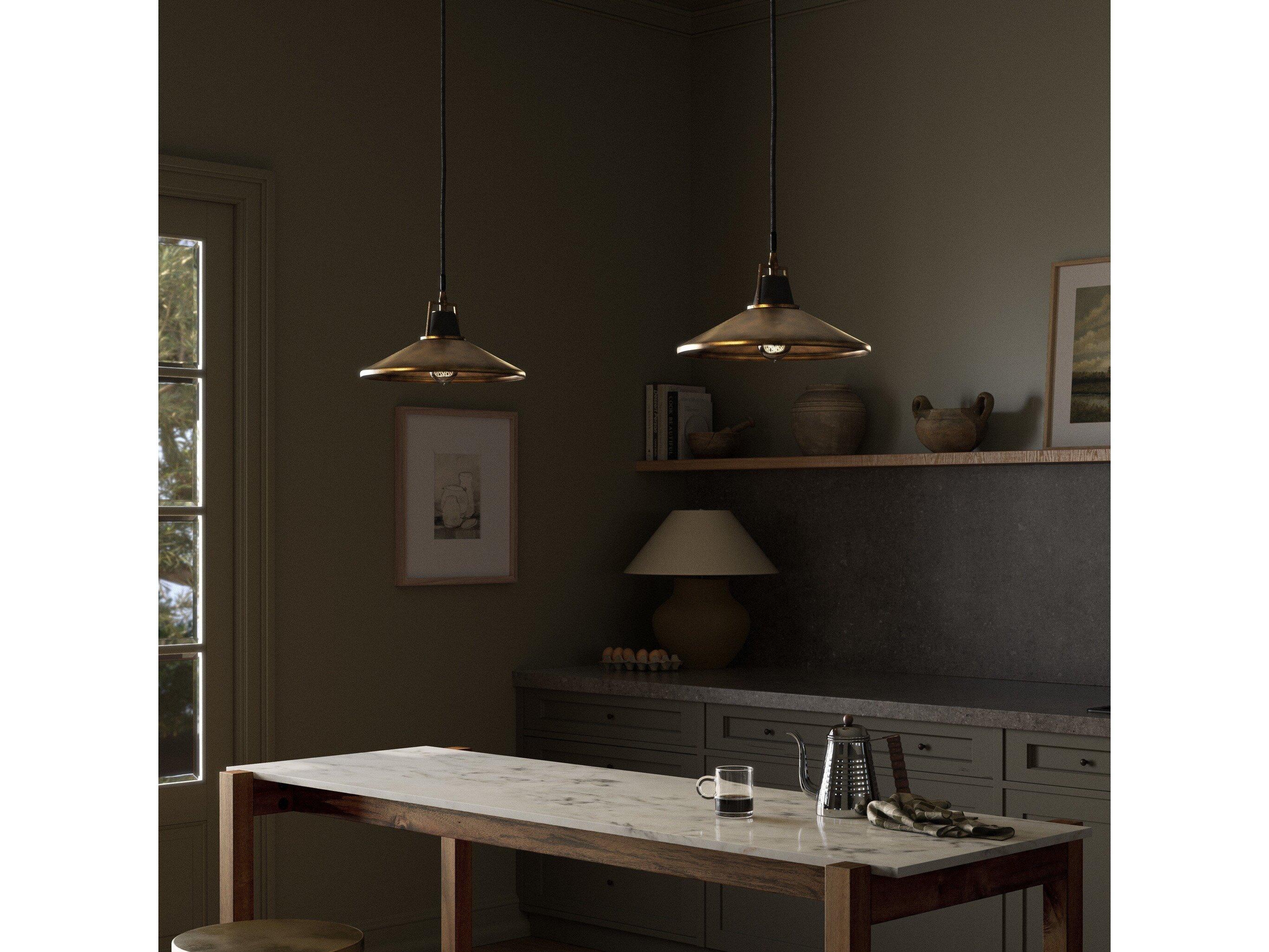 Four Hands Hutton Novak Pendant-Antique Brass