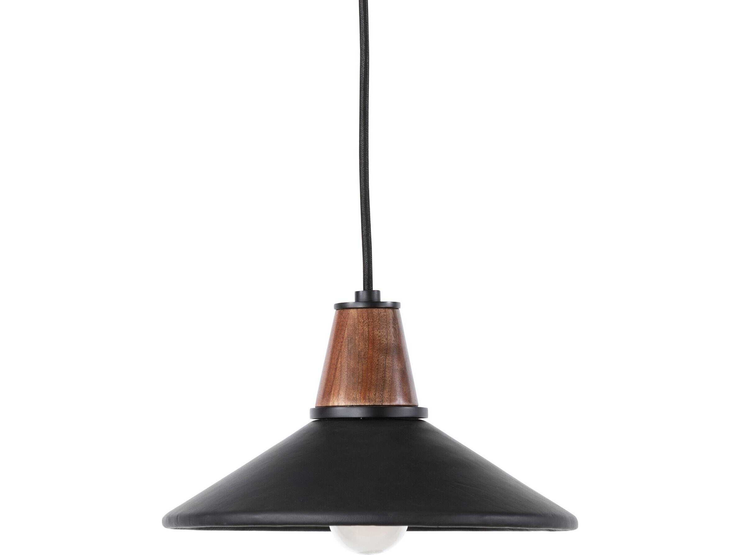 Four Hands Deacon 1-Light Black LED Dome Linear Mini Pendant