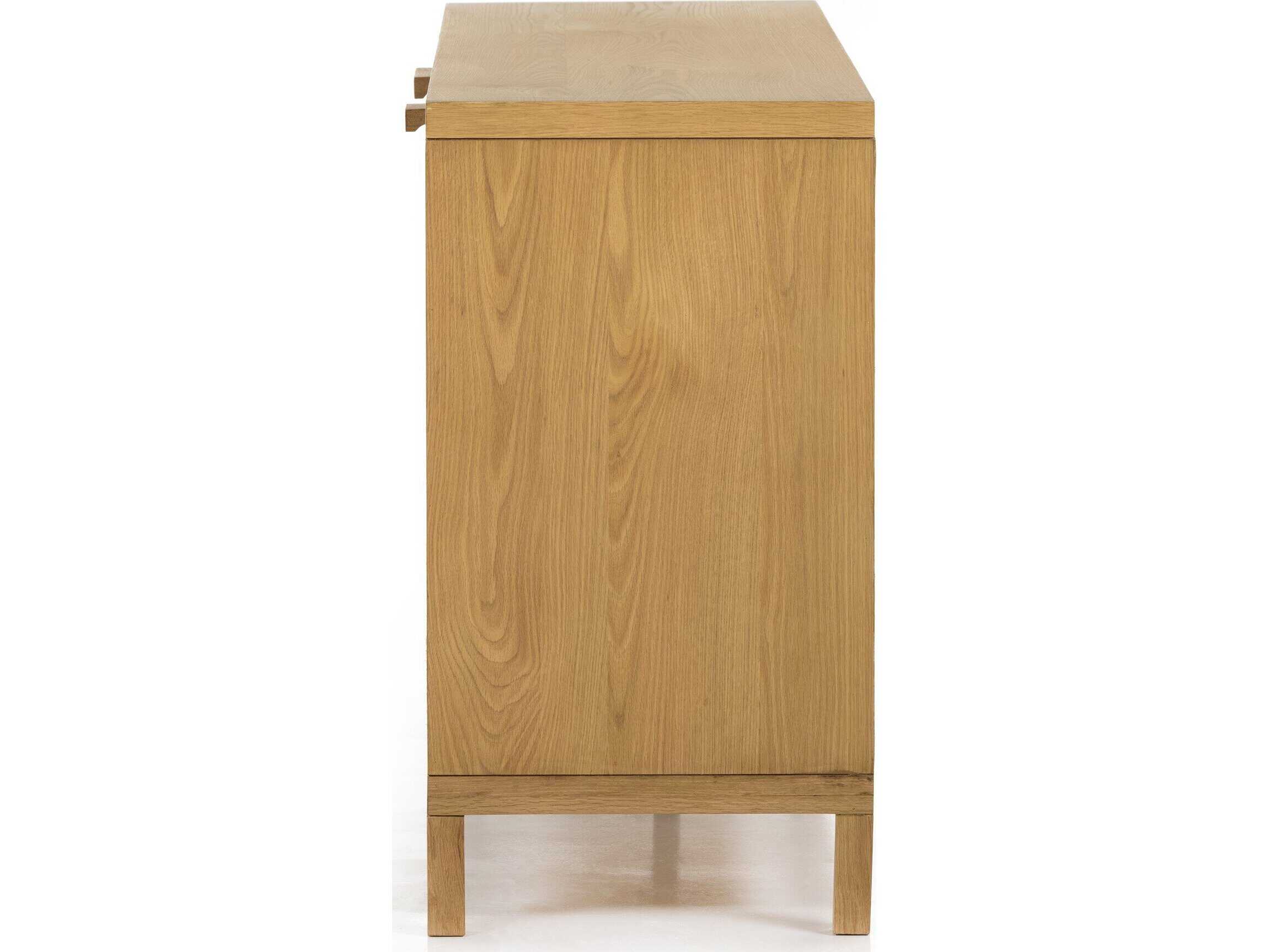Four Hands Filmore Allegra 69" Oak Wood Honey Light Natural Cane Sideboard