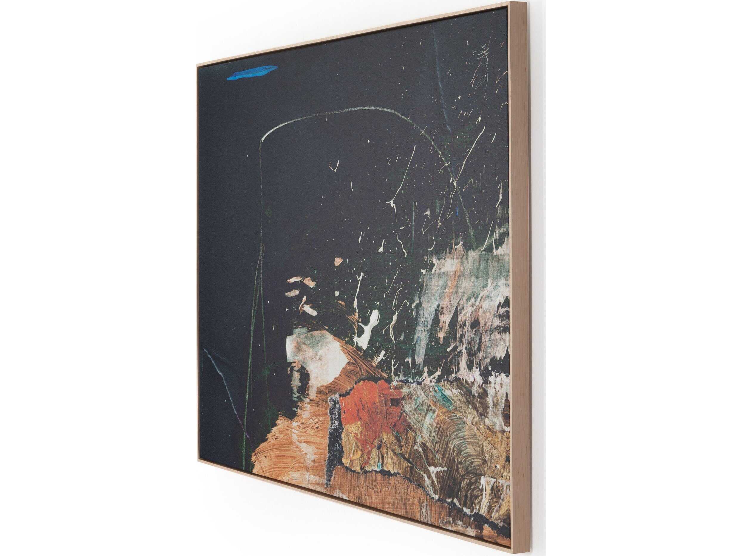 Four Hands Art Studio Class by Dan Hobday Natural Maple Floater  Canvas Wall Art