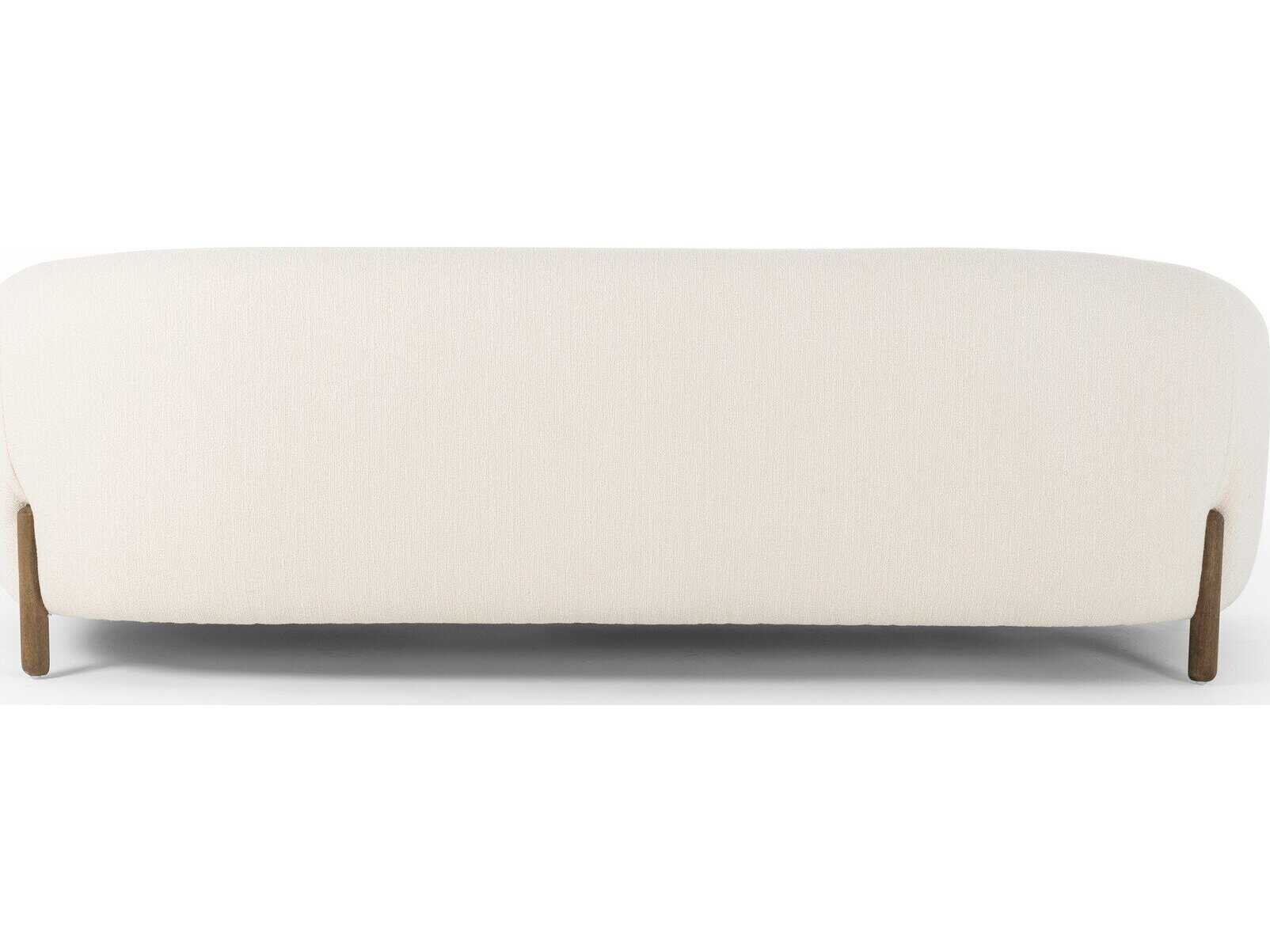 Four Hands Caswell Lyla Kerbey Ivory Distressed Natural White Upholstered Sofa