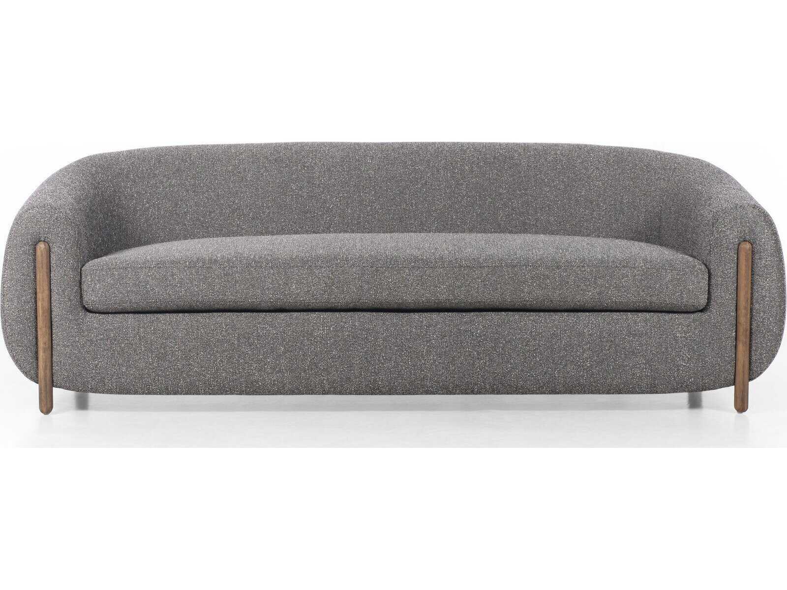 Four Hands Caswell Lyla Capri Ebony Upholstered Sofa