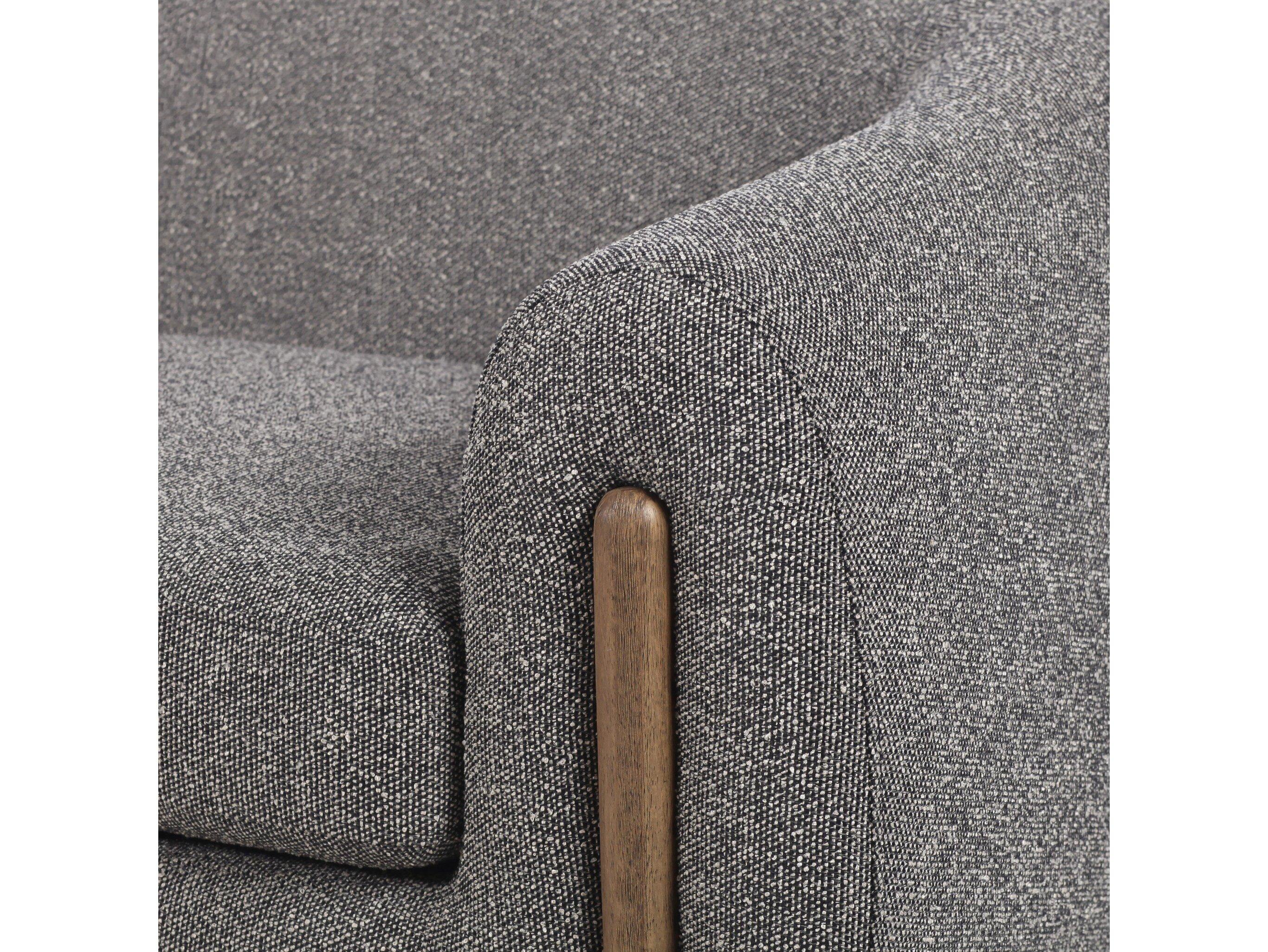 Four Hands Caswell Lyla Capri Ebony Upholstered Sofa