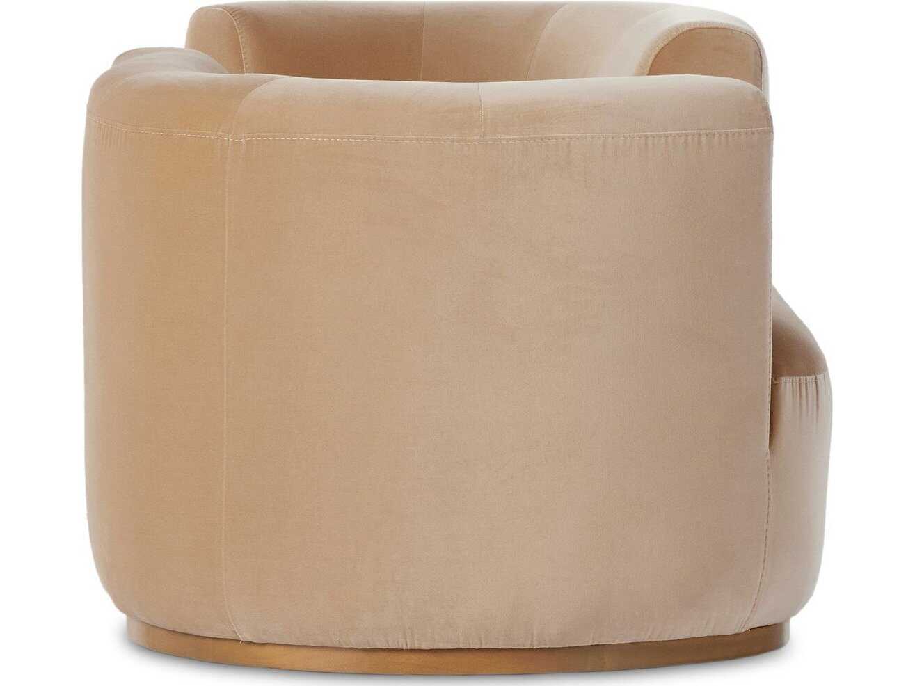 Four Hands Centrale Deandra Surrey Camel Upholstered Tete A Tete Chaise