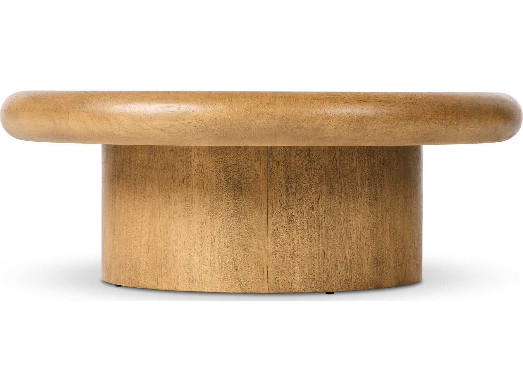 Four Hands Bolton Zach Round Burnished Parawood Coffee Table
