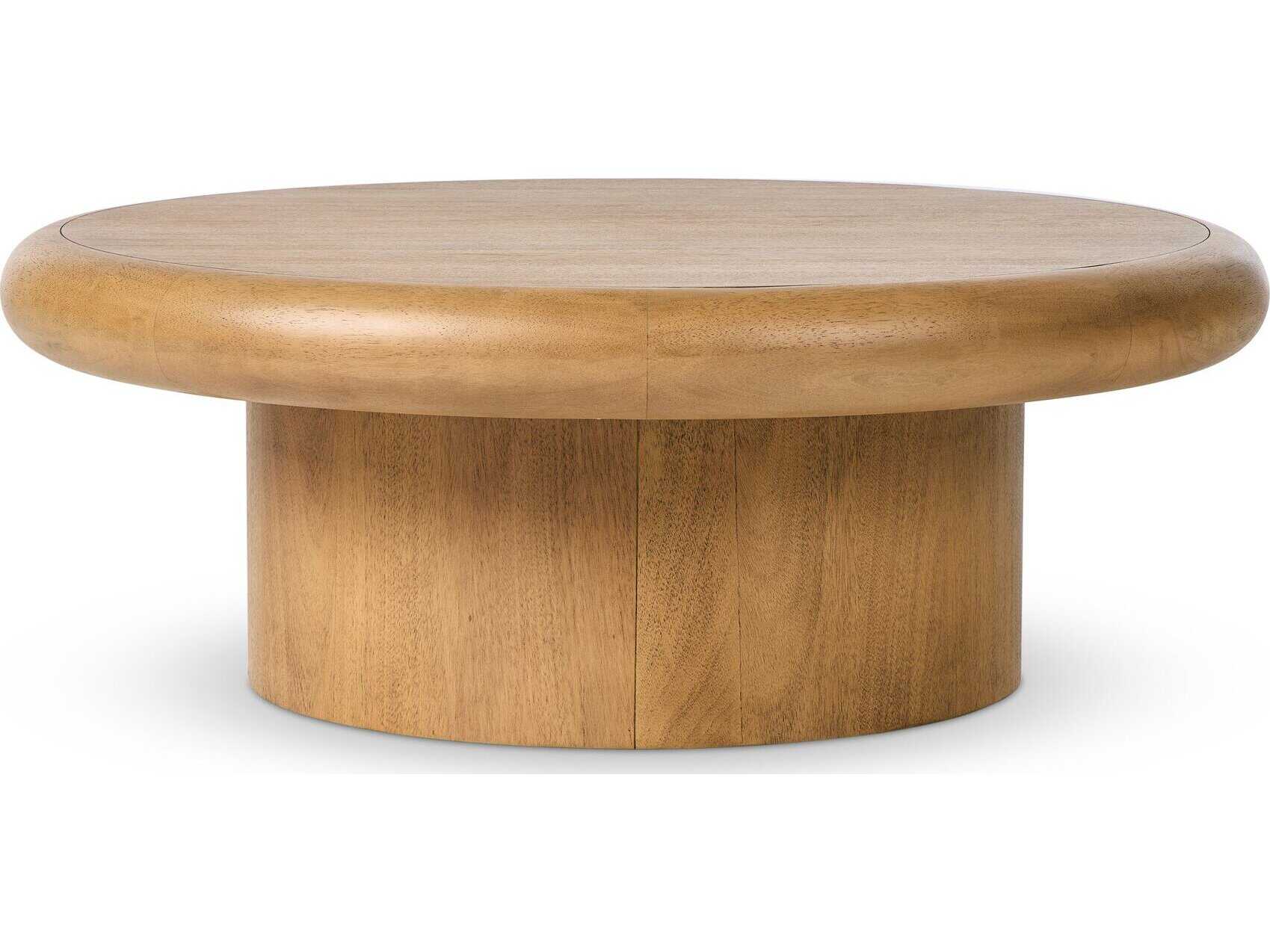 Four Hands Bolton Zach Round Burnished Parawood Coffee Table