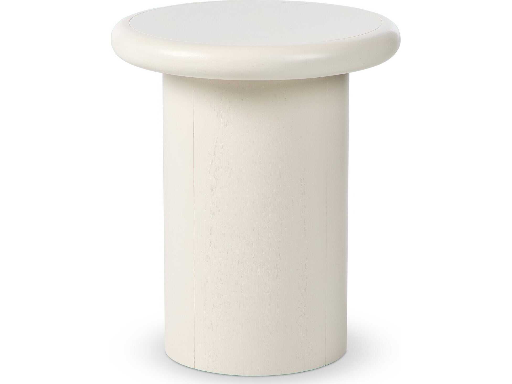 Four Hands Bolton Zach Tofu Solid Round Wood End Table
