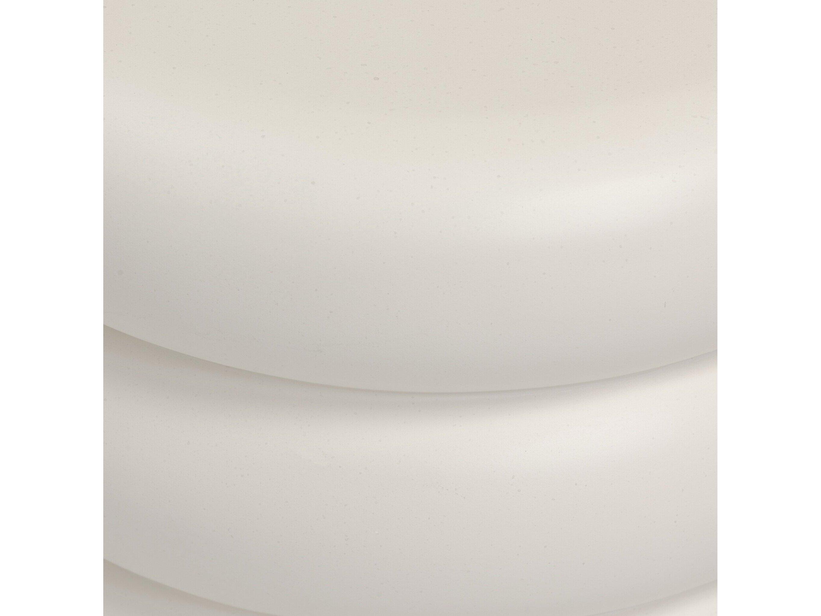 Four Hands Thayer West Round Concrete Ivory Clay End Table