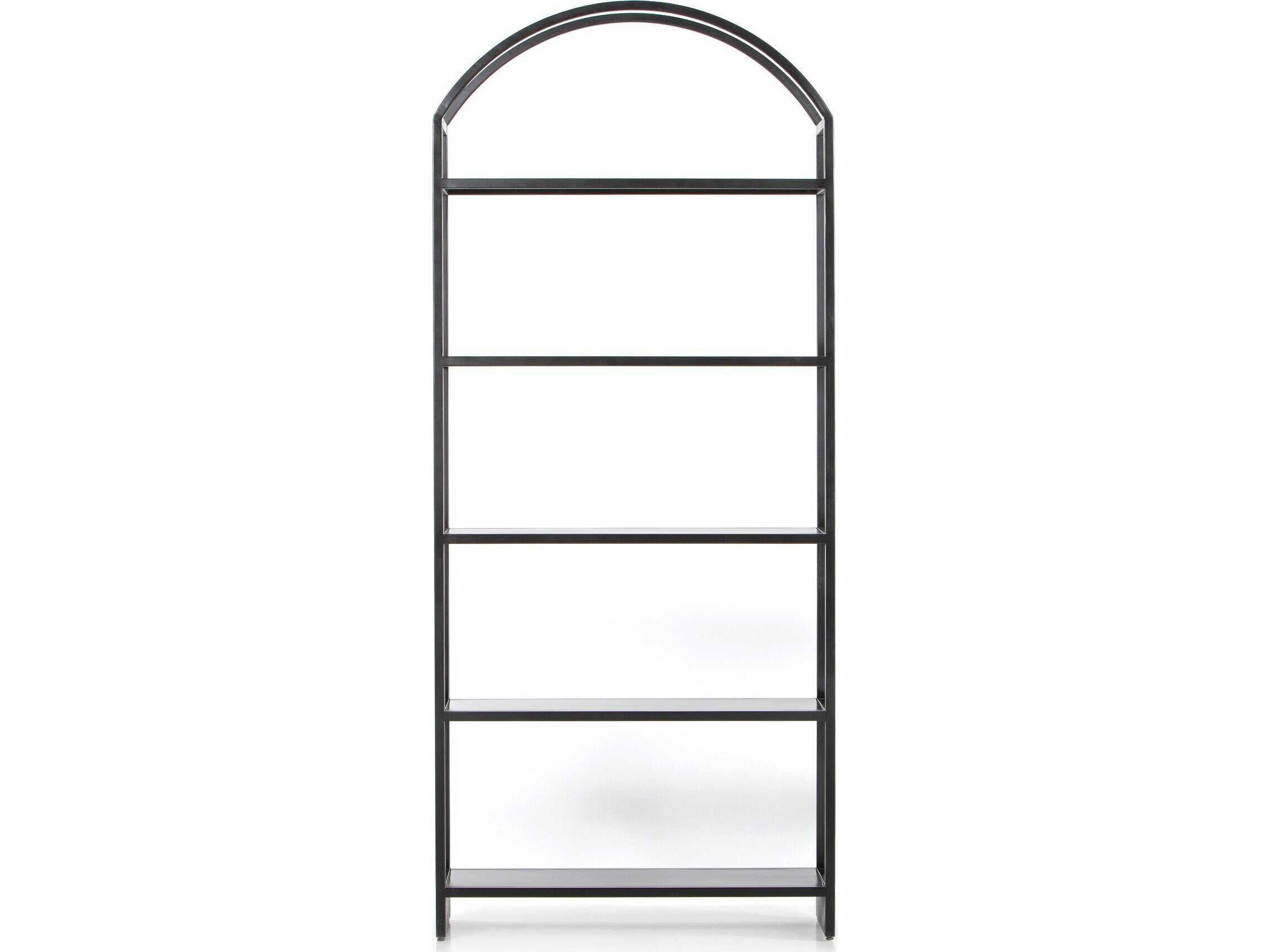 Four Hands Bolton Black Bookcase