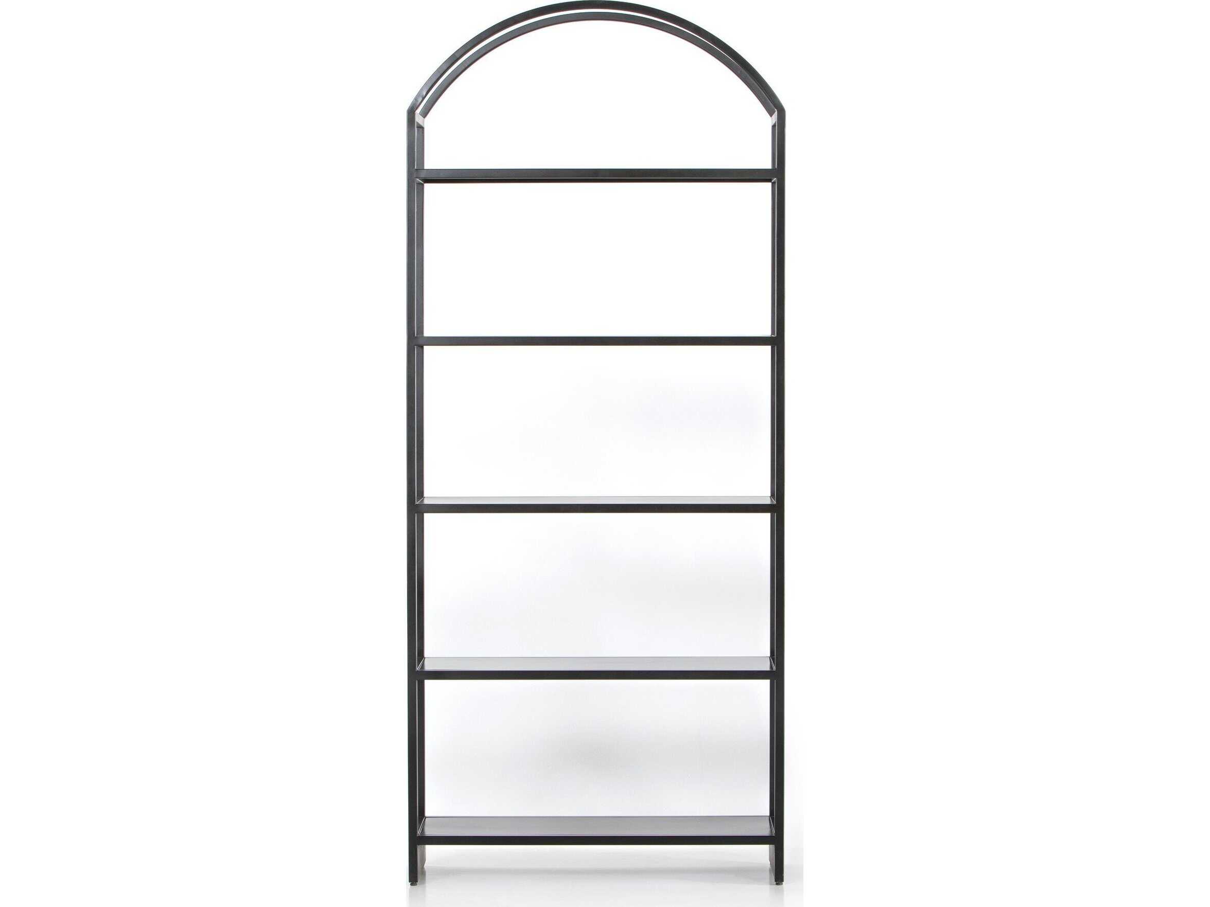 Four Hands Bolton Black Bookcase