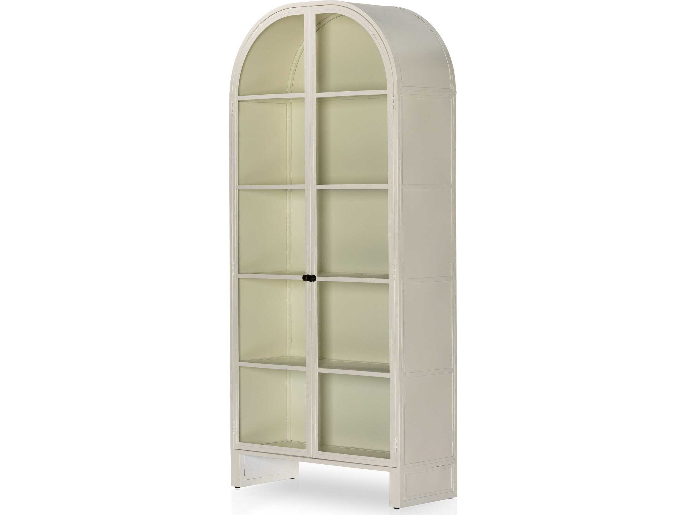 Four Hands Bolton Breya Cream Powder Coat  Cabinet