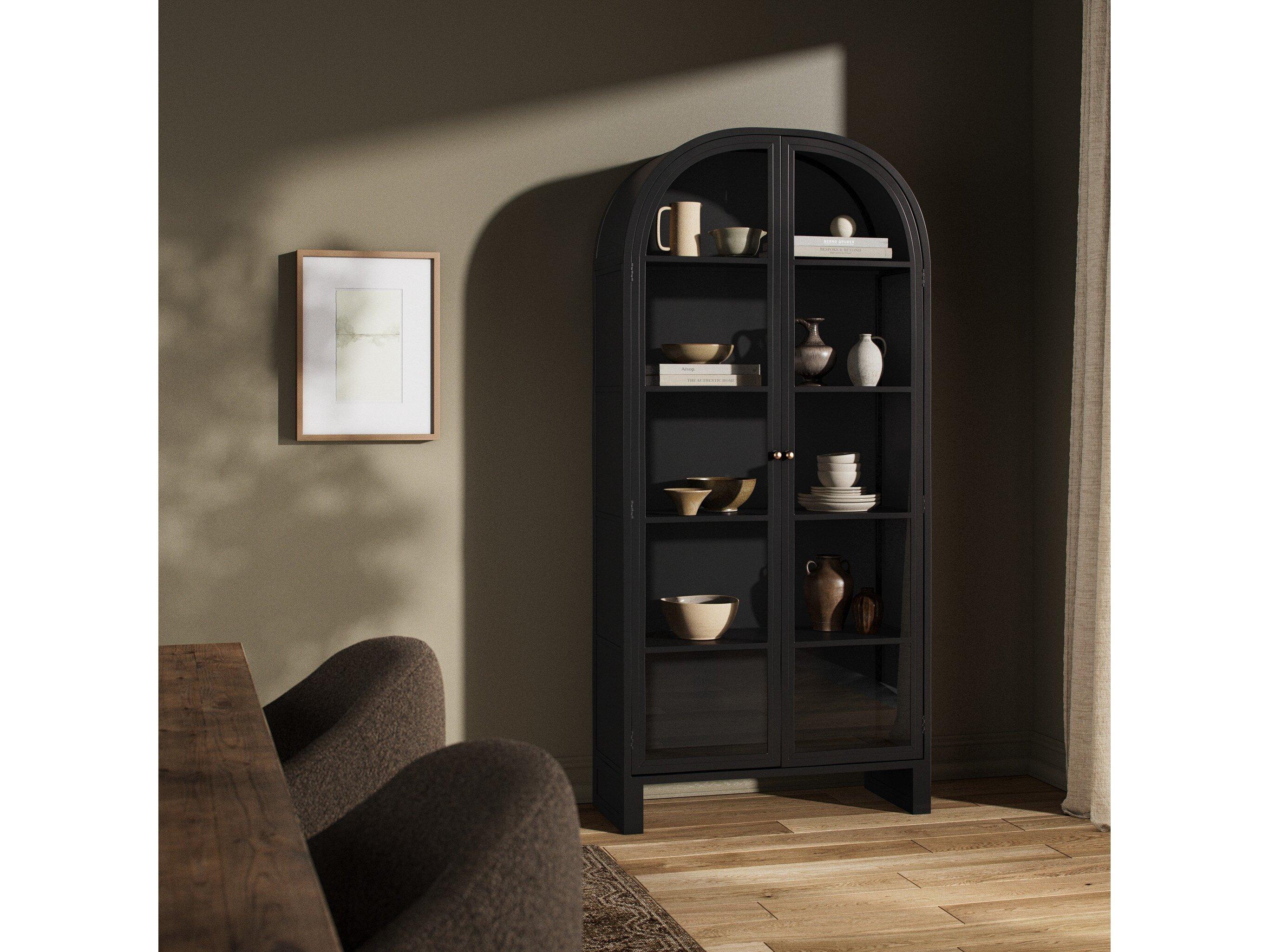 Four Hands Bolton Breya Cream Powder Coat  Cabinet