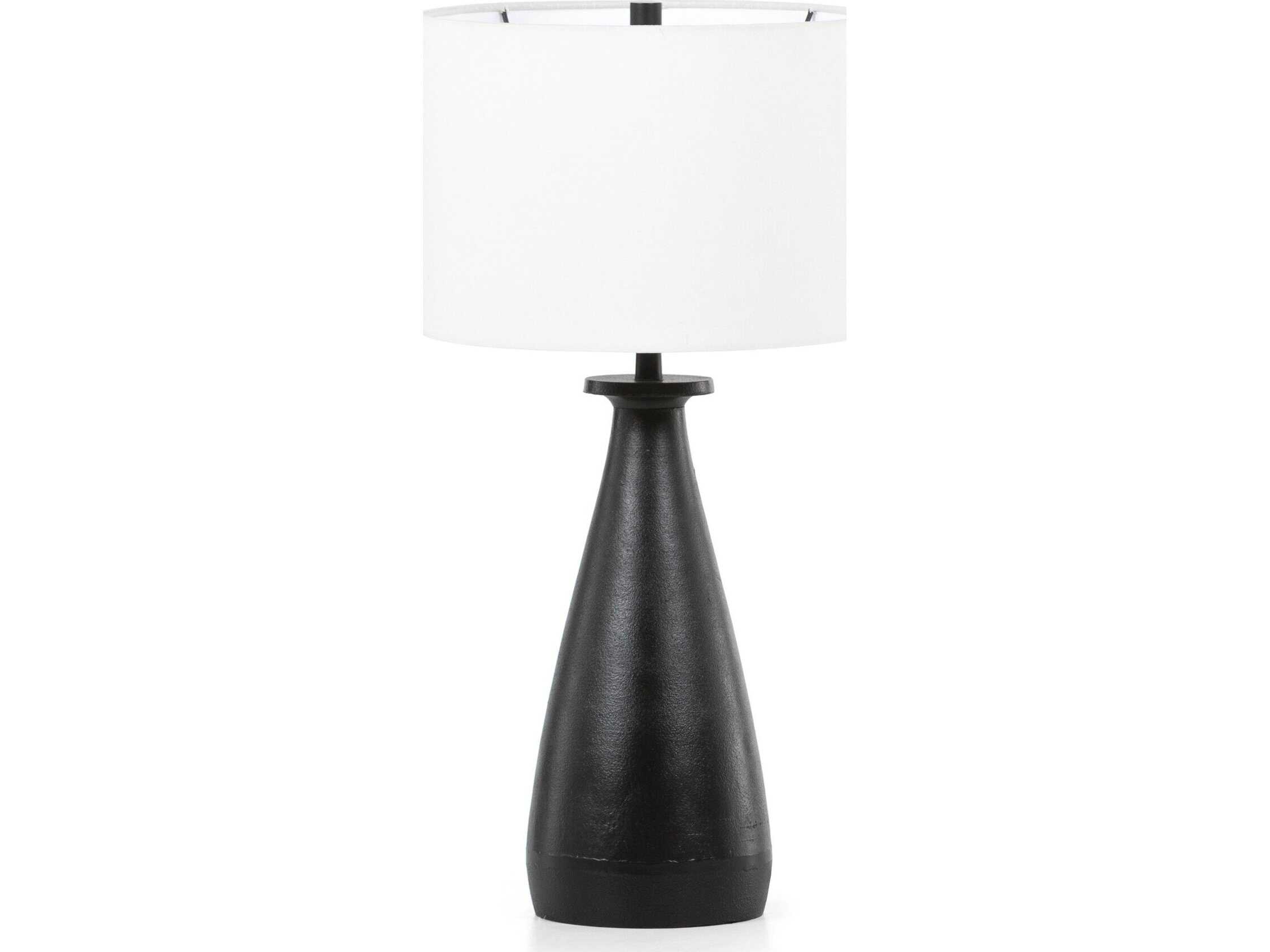 Four Hands Asher Matte Black Buffet Lamp