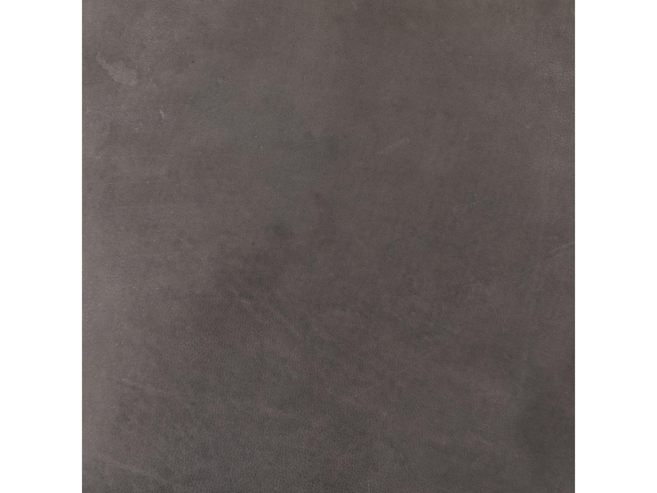 Four Hands Carnegie Monza Leather Gray Upholstered Side Dining Chair