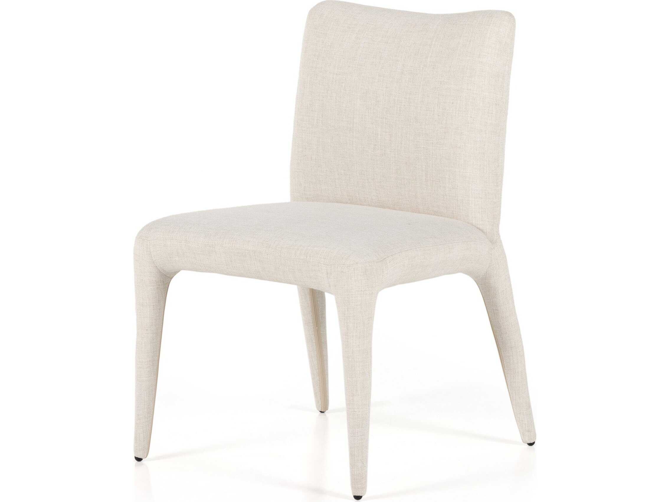 Four Hands Carnegie Monza White Upholstered Side Dining Chair