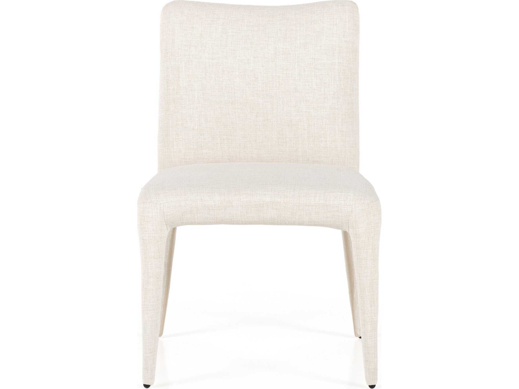 Four Hands Carnegie Monza White Upholstered Side Dining Chair