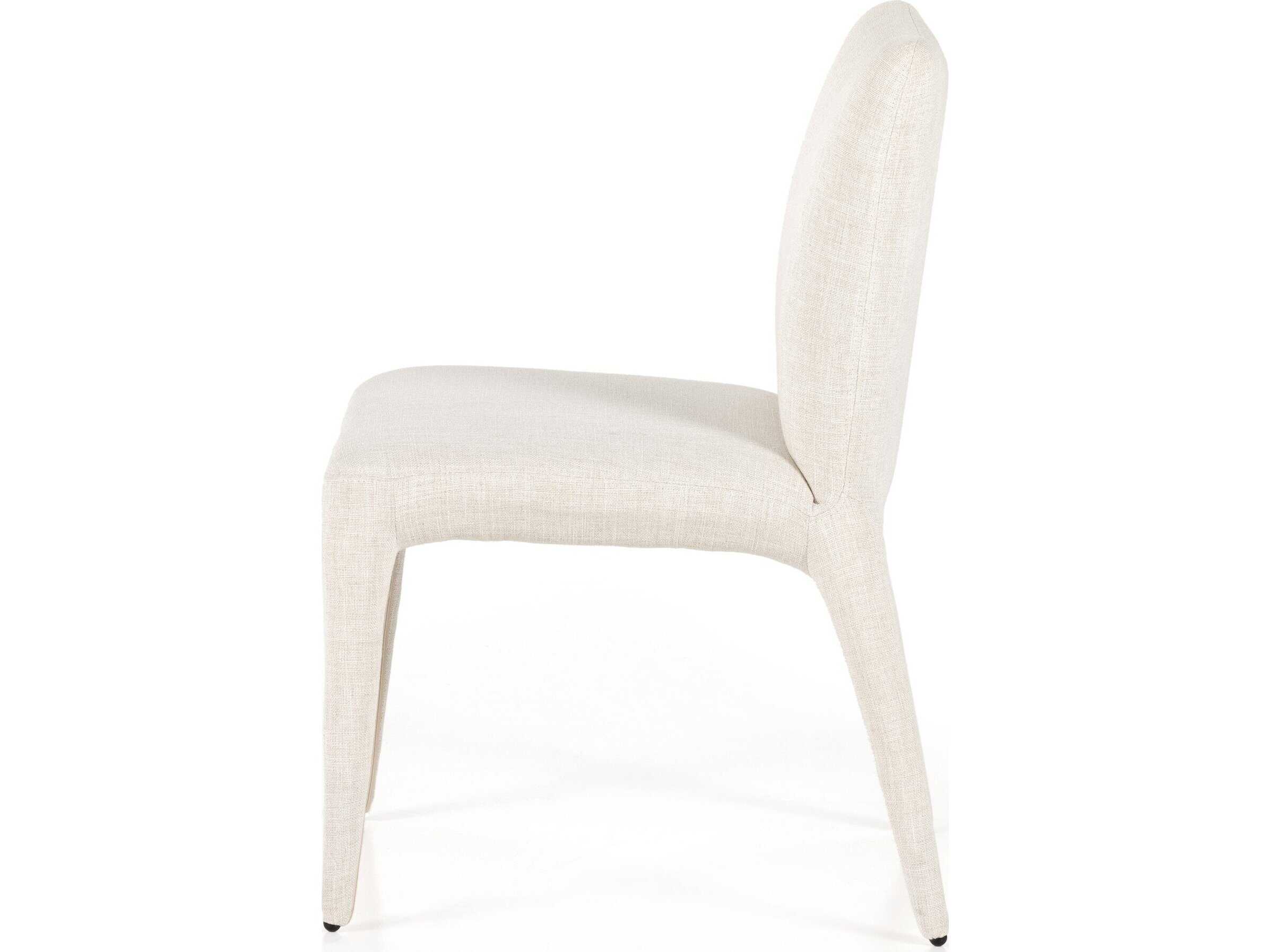 Four Hands Carnegie Monza White Upholstered Side Dining Chair