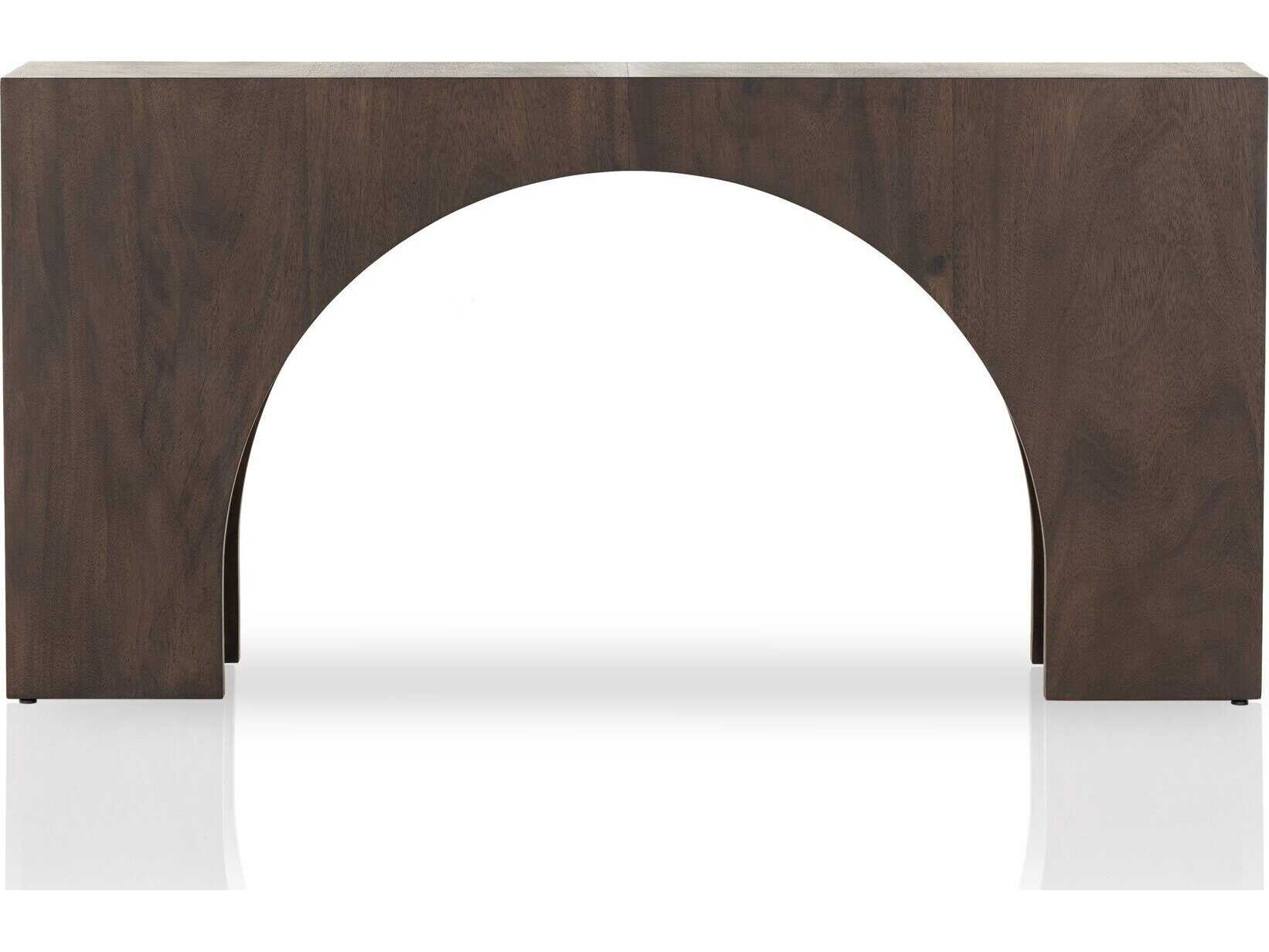 Four Hands Wesson Rectangular Wood Smoked Guanacaste Console Table