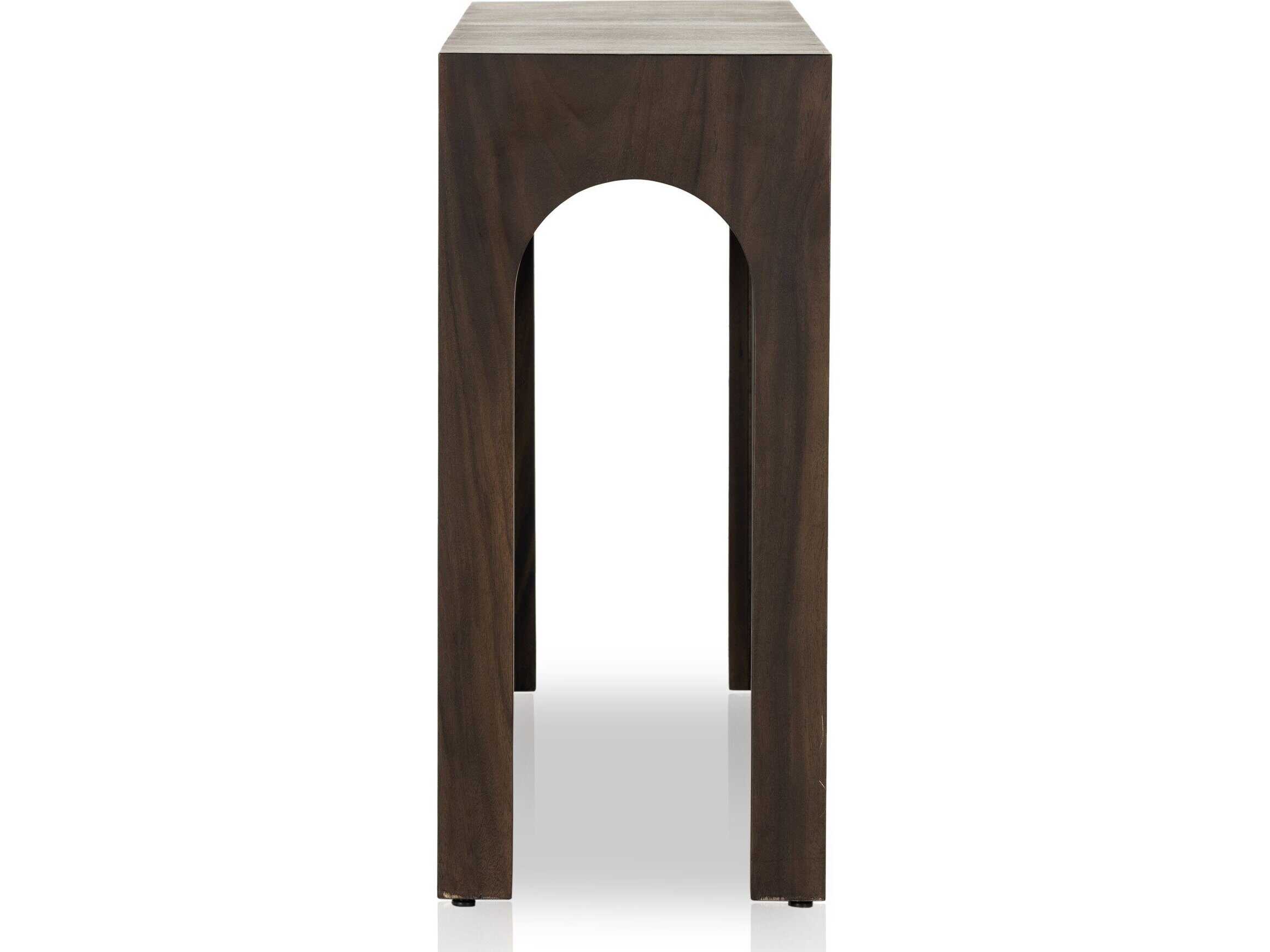Four Hands Wesson Rectangular Wood Smoked Guanacaste Console Table