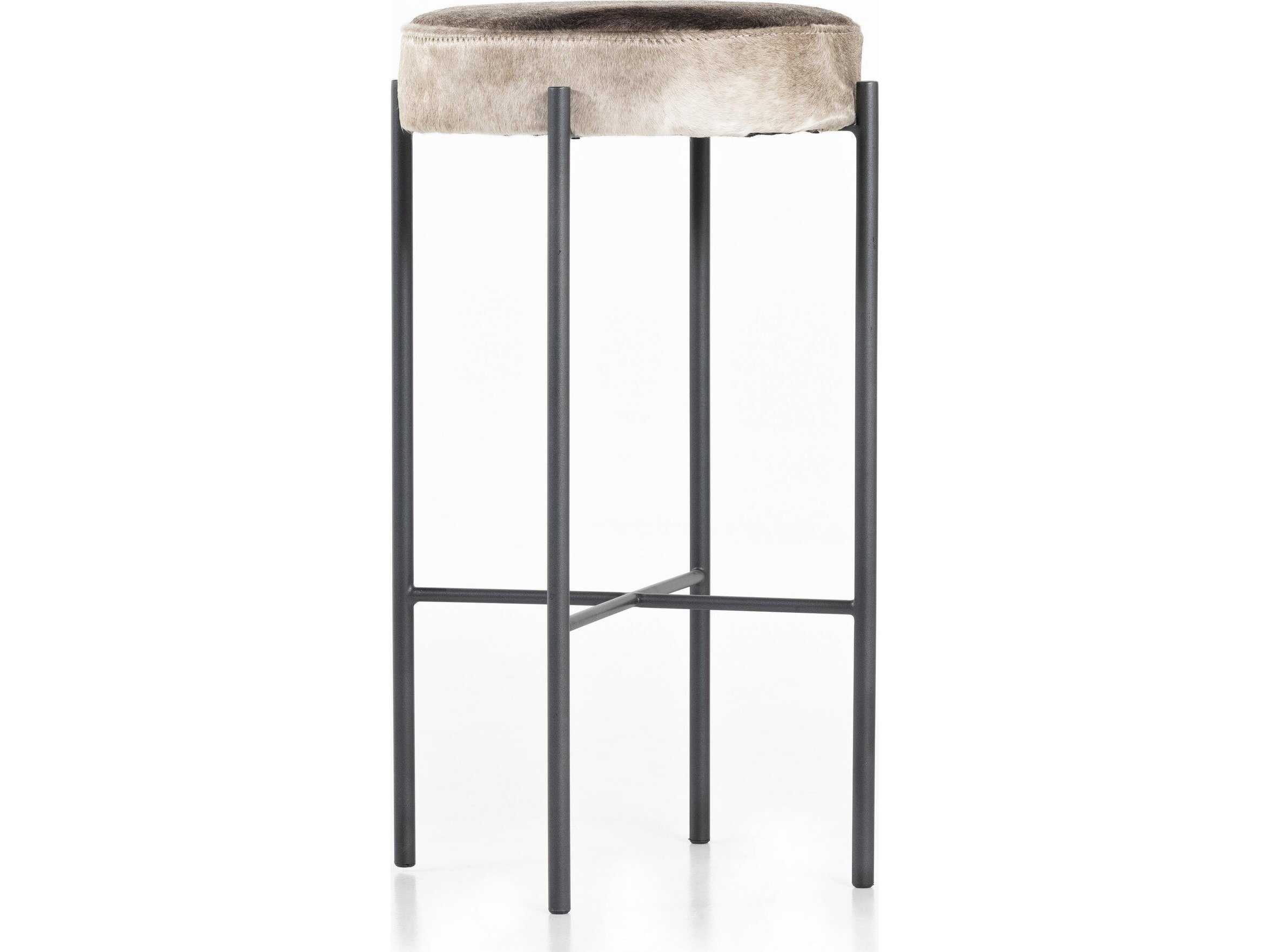Four Hands Sevilla Nocona Speckled Hide Upholstered Bar Stool