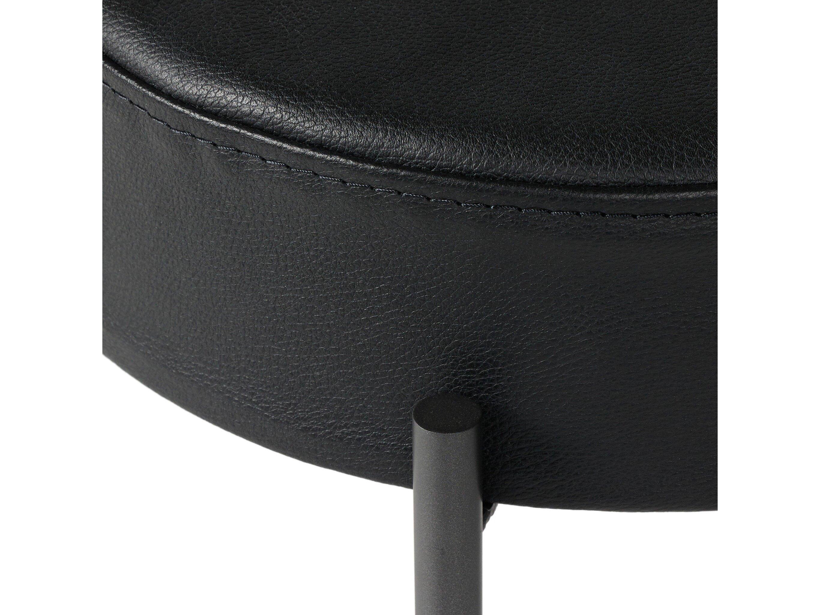 Four Hands Sevilla Nocona Black Leather  Bar Stool