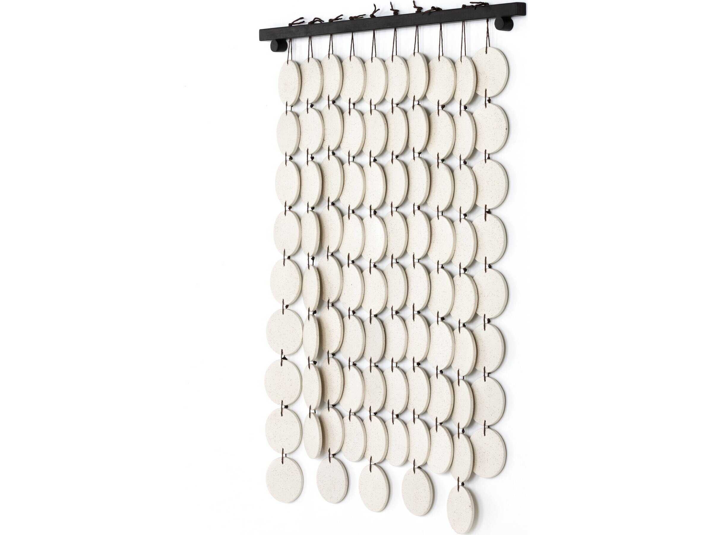 Four Hands Marlow Ceramic Wall Hanging Metal Wall Art