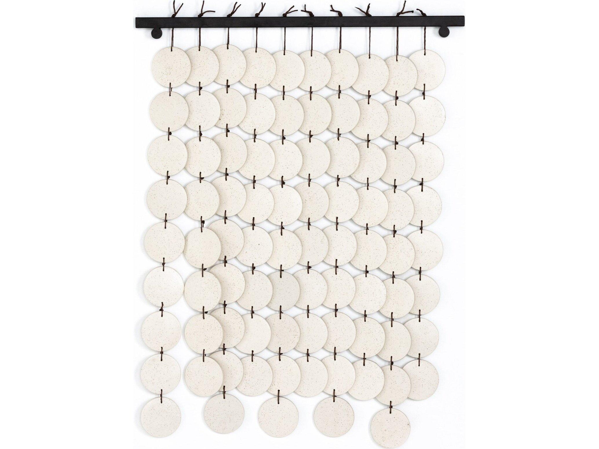 Four Hands Marlow Ceramic Wall Hanging Metal Wall Art