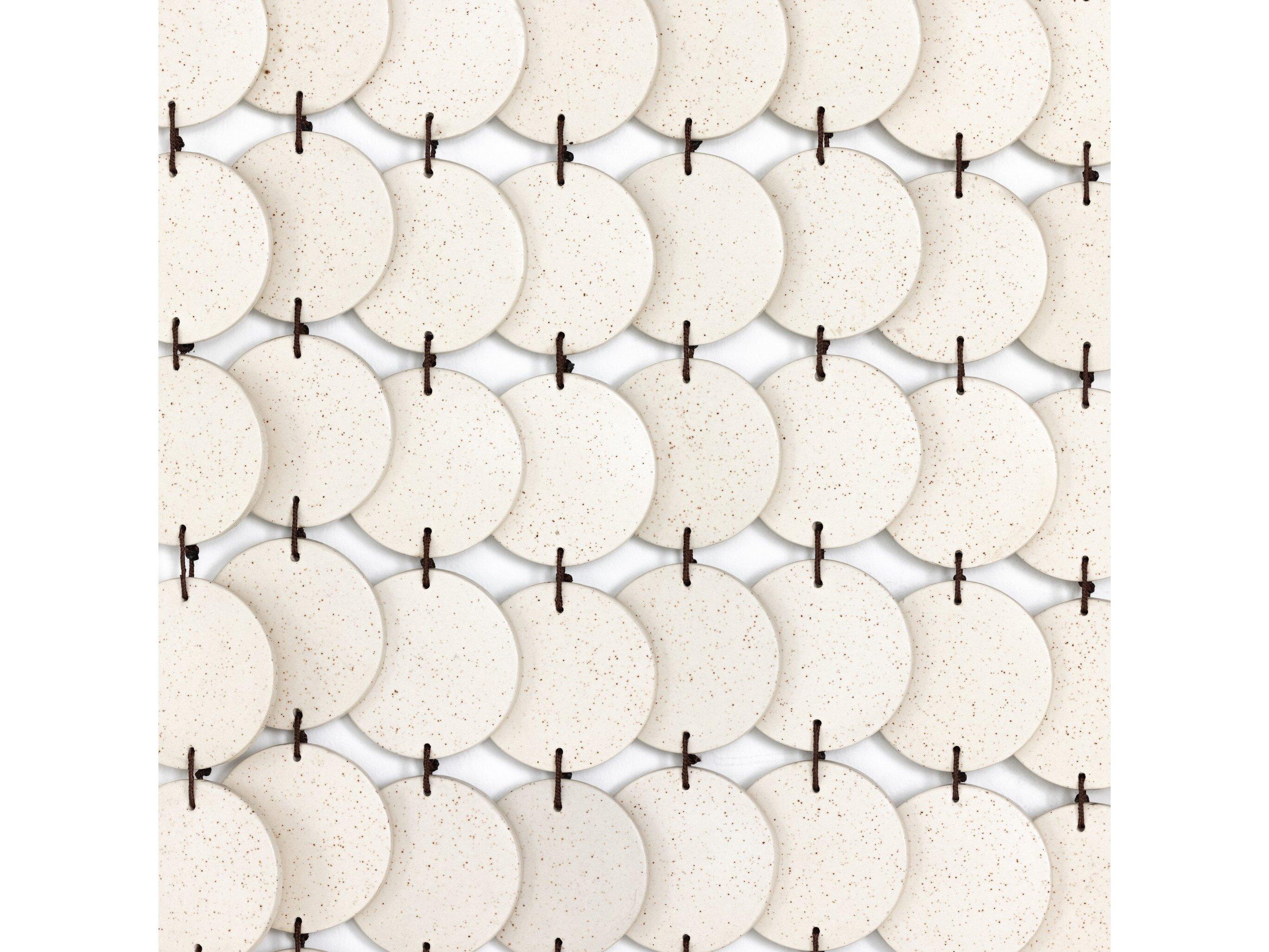 Four Hands Marlow Ceramic Wall Hanging Metal Wall Art