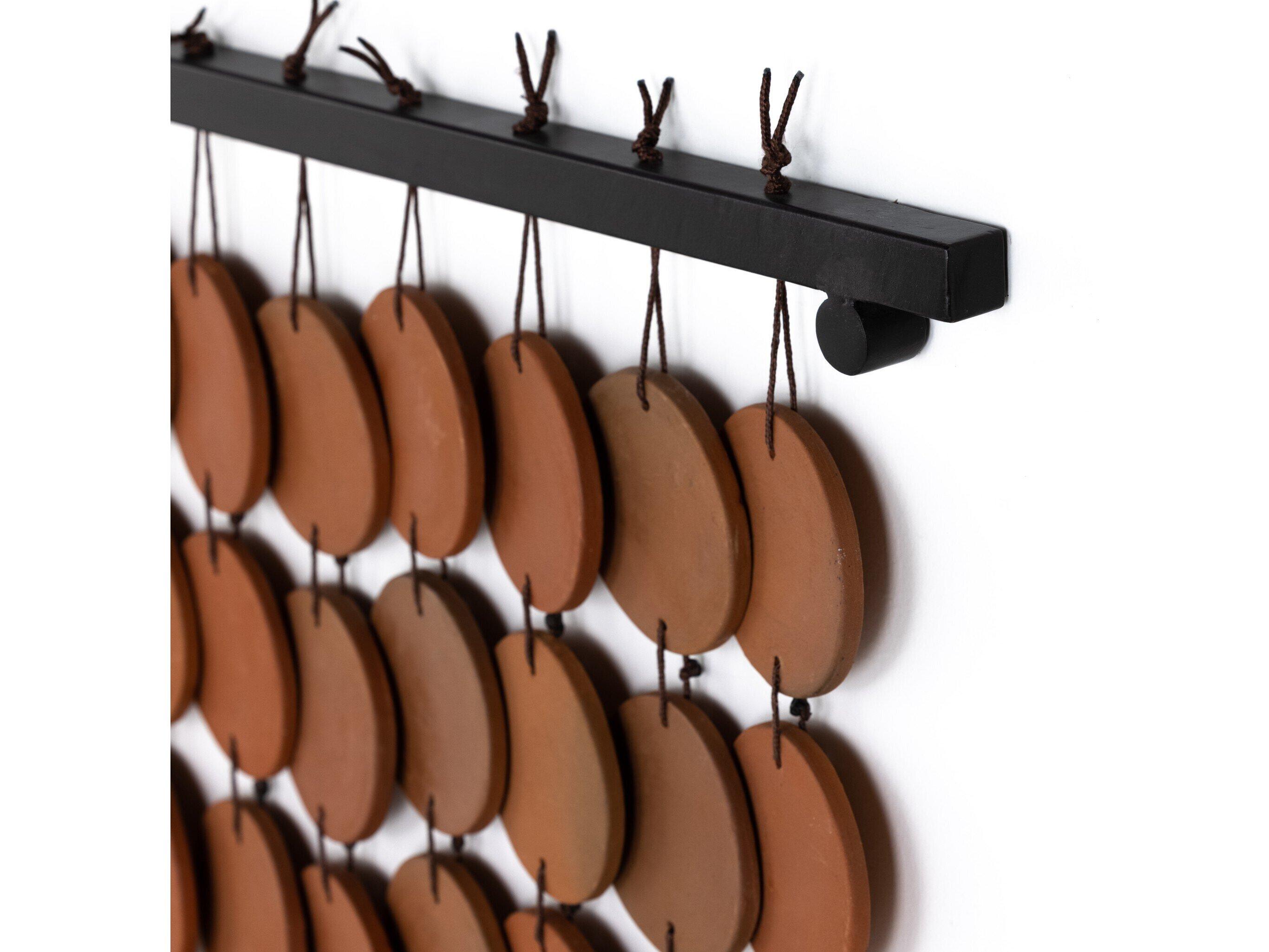 Four Hands Marlow Ceramic Terracotta  3D Wall Art