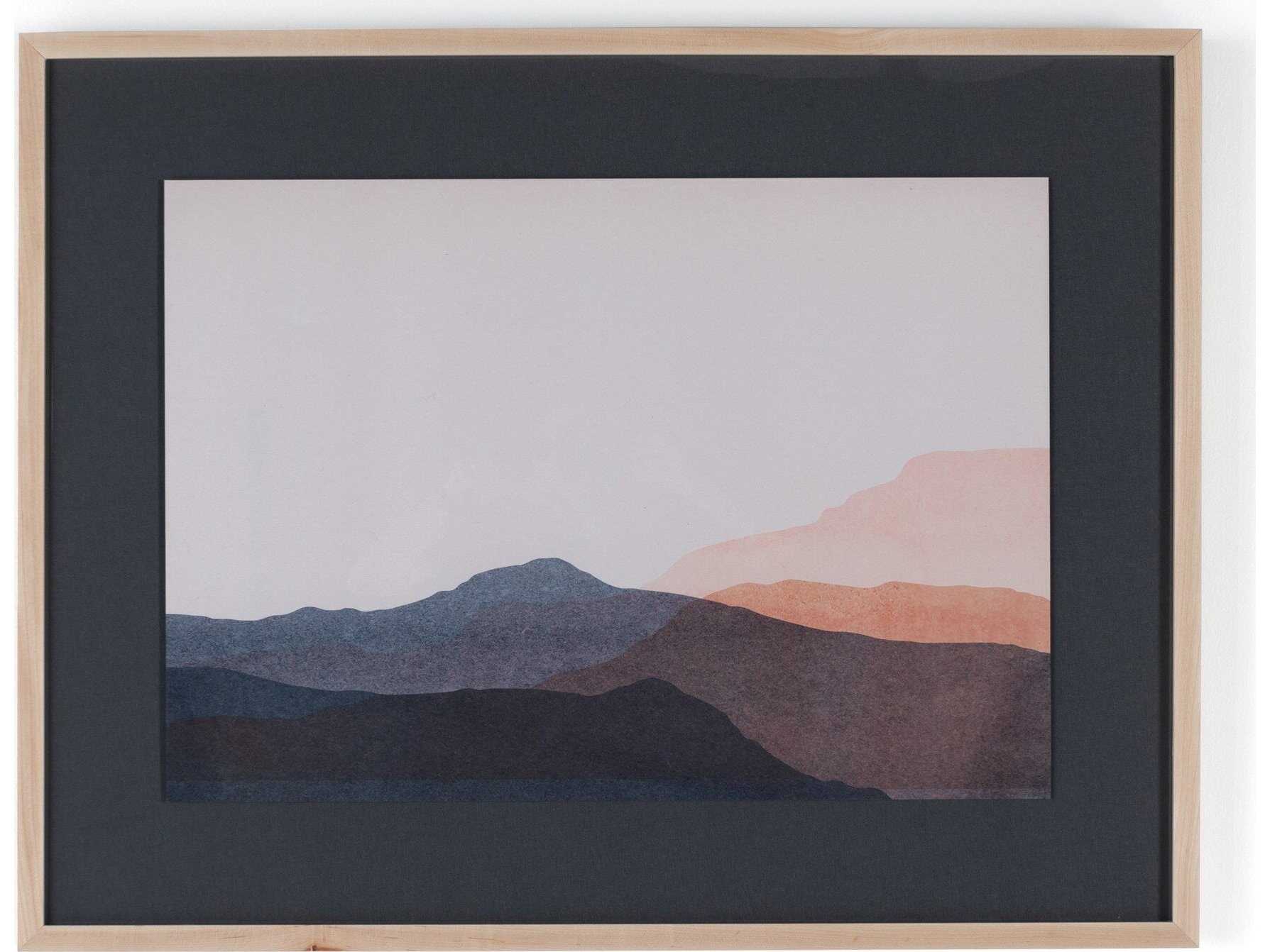 Four Hands Art Studio Landscape 3 by Kelly Colchin Natural Maple  Canvas Wall Art