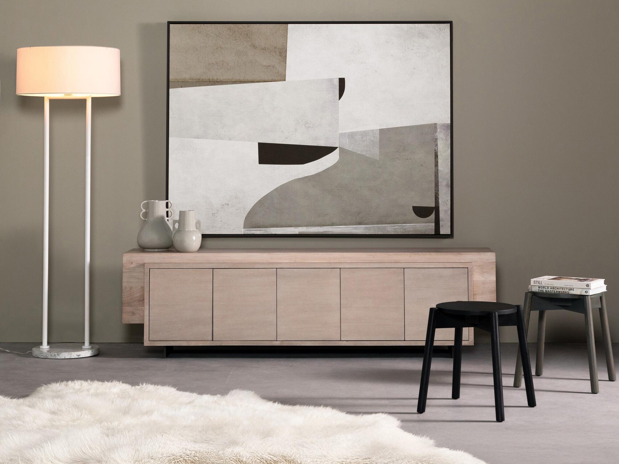 Four Hands Art Studio Priory by Dan Hobday Black Maple Floater  Canvas Wall Art