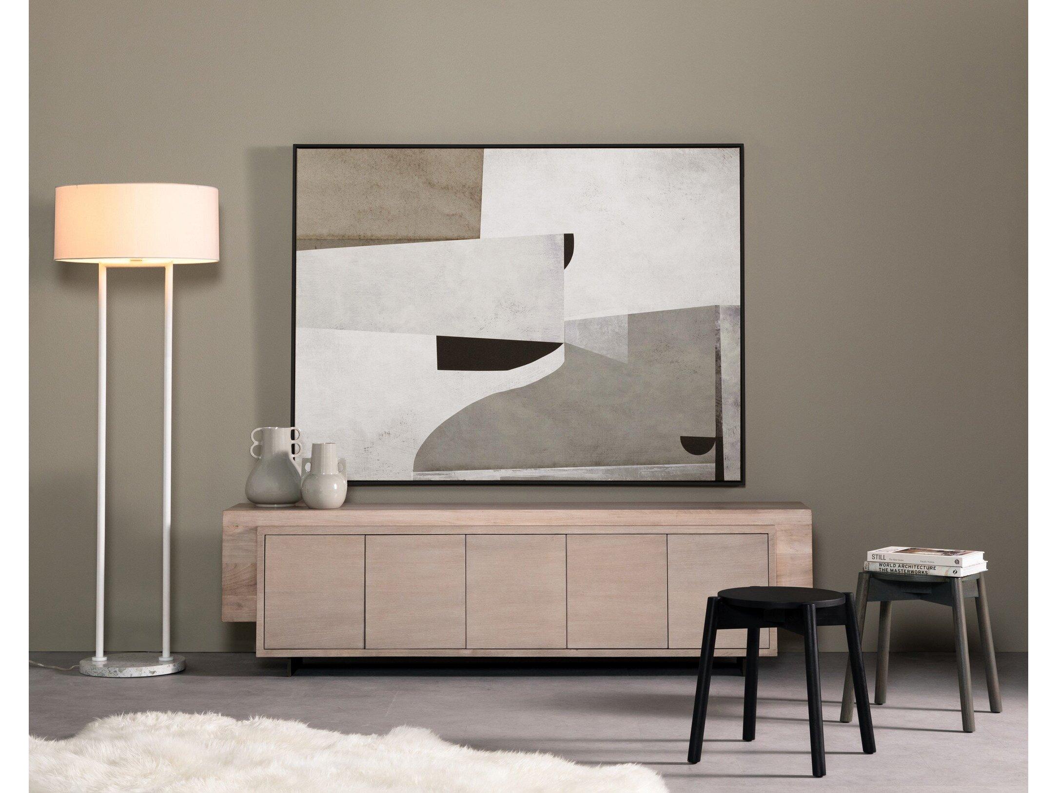 Four Hands Art Studio Priory by Dan Hobday Black Maple Floater  Canvas Wall Art