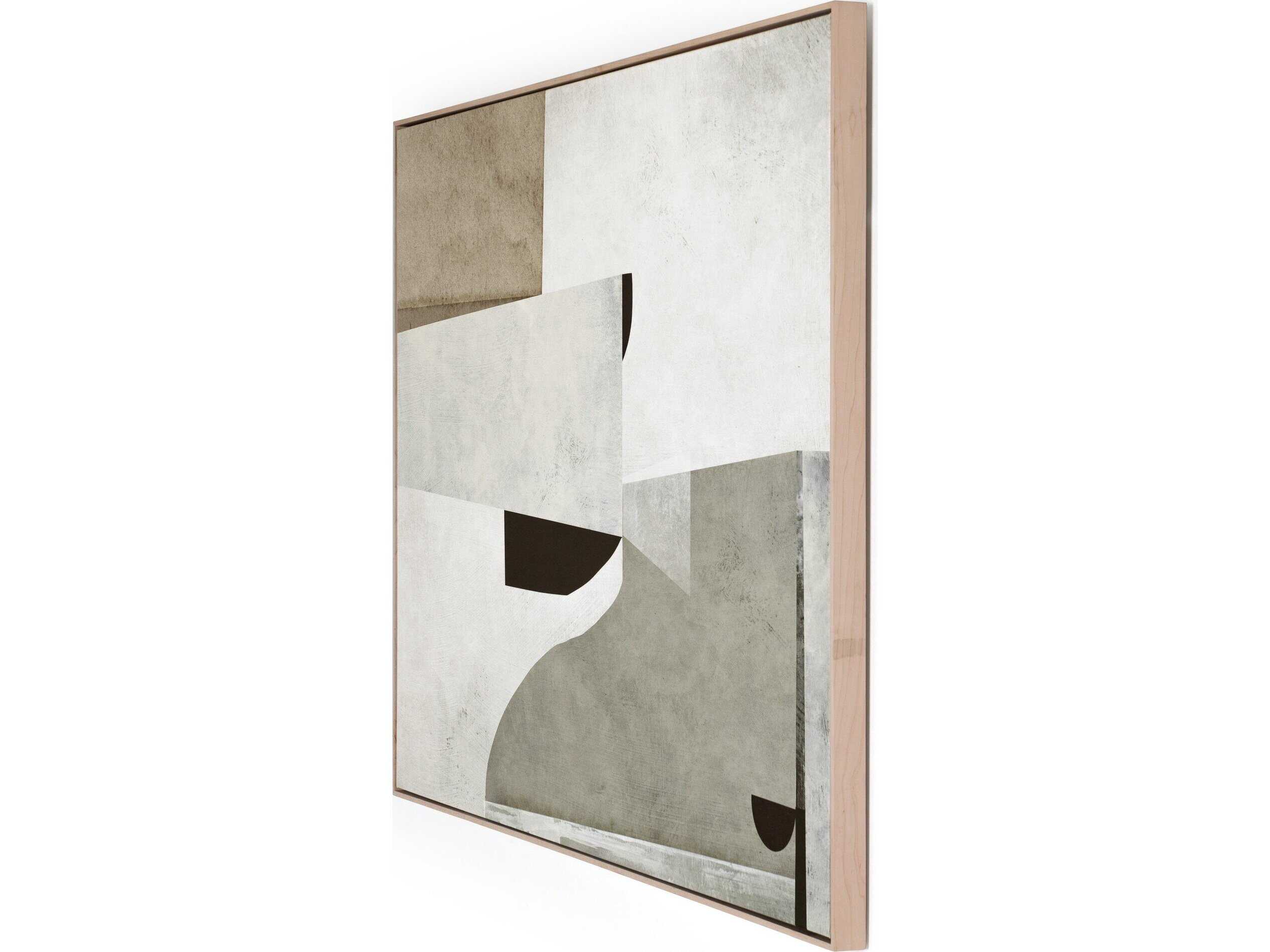 Four Hands Art Studio Priory by Dan Hobday Natural Maple Floater  Canvas Wall Art