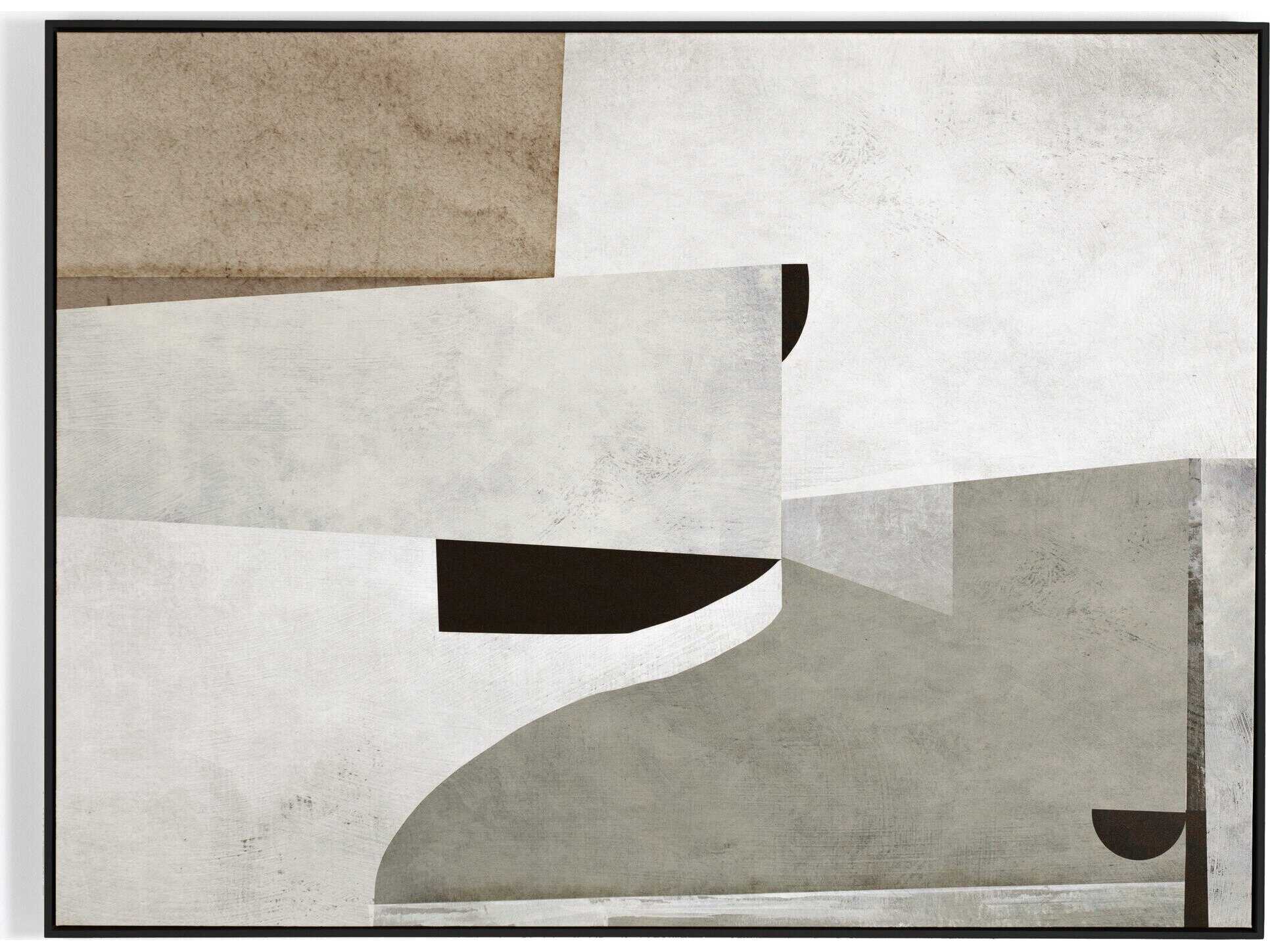 Four Hands Art Studio Priory by Dan Hobday Black Maple Floater  Canvas Wall Art