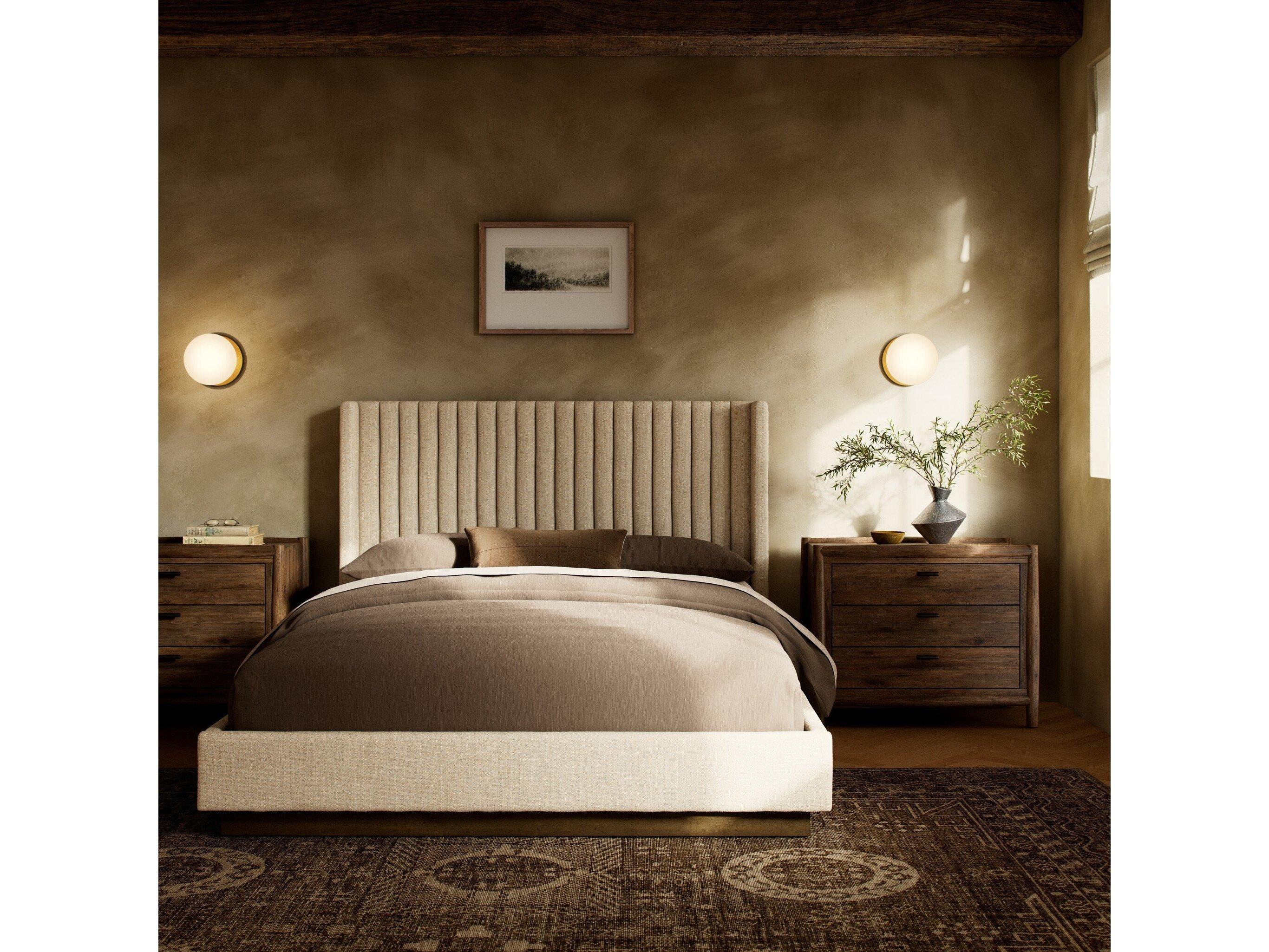 Four Hands Easton Montgomery Thames Cream Queen Bed