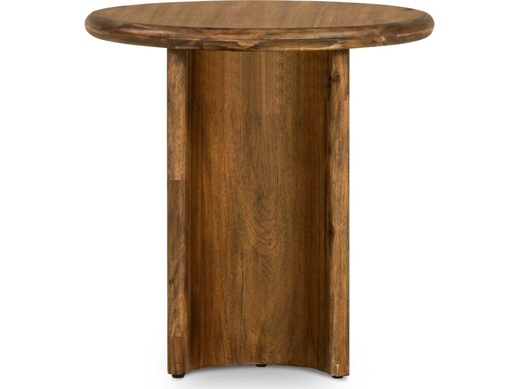 Four Hands Haiden Paden Seasoned Brown Acacia End Table