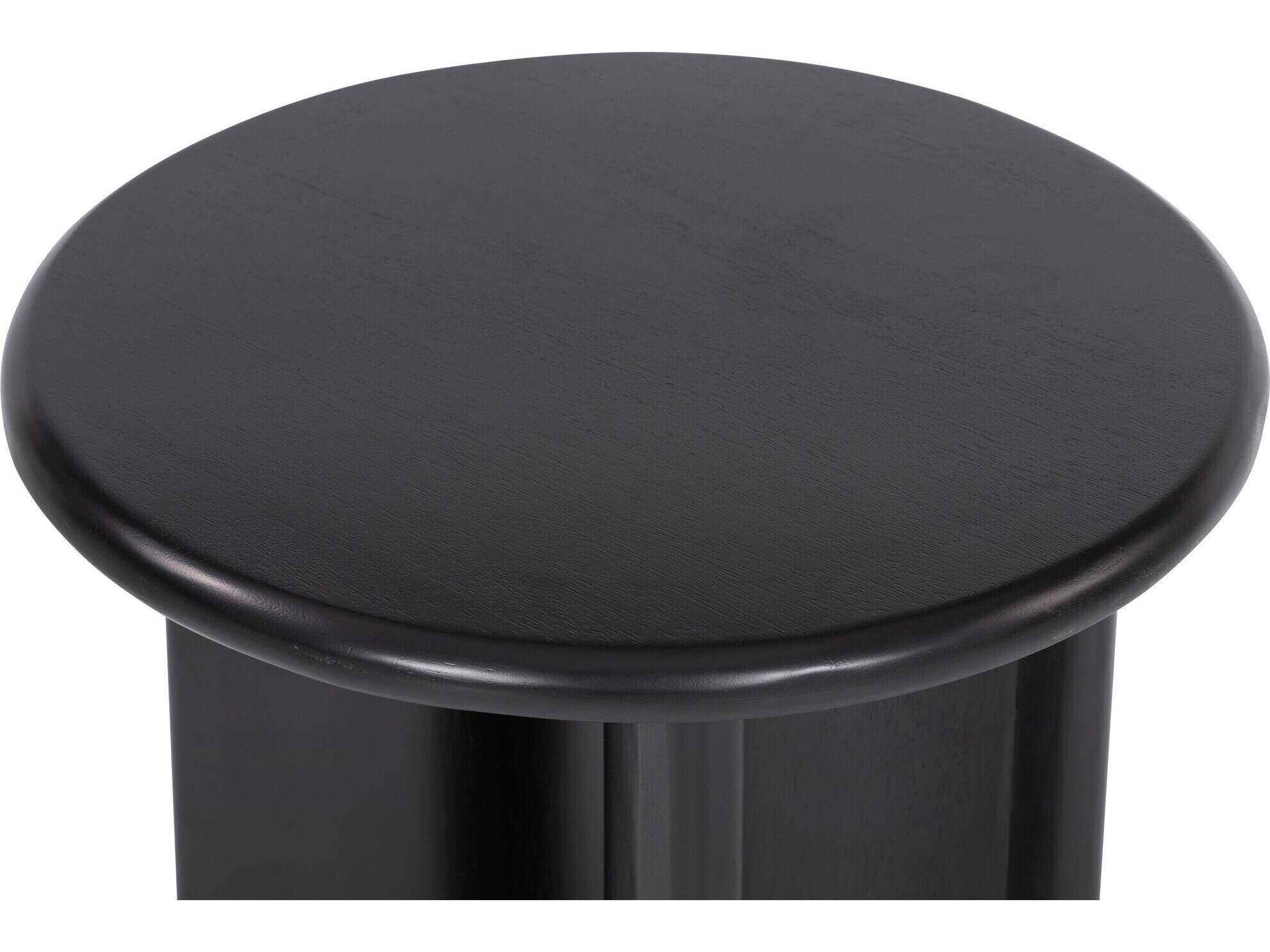 Four Hands Haiden Paden Aged Black Acacia End Table