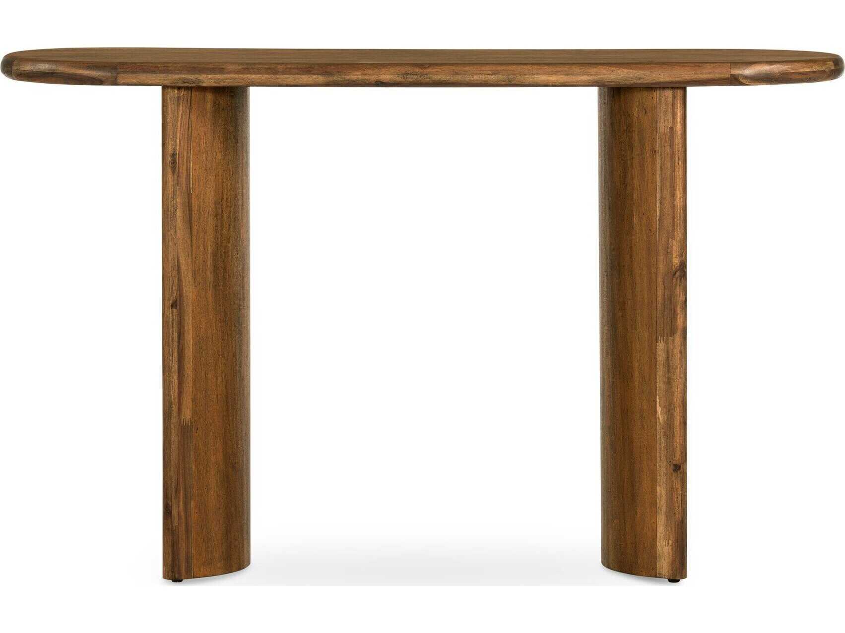 Four Hands Haiden Paden Seasoned Brown Acacia Console Table