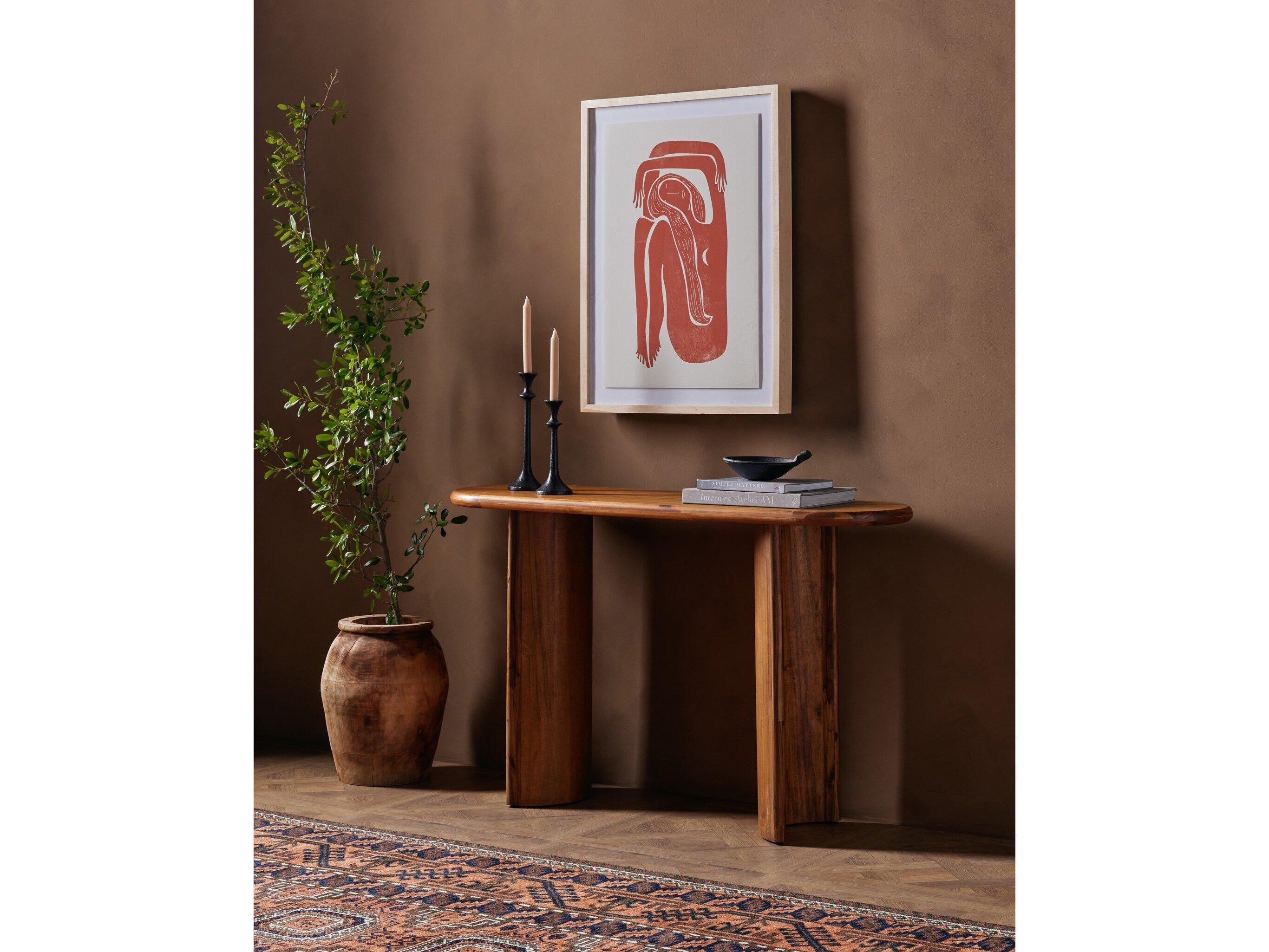 Four Hands Haiden Paden Sandy Acacia Console Table