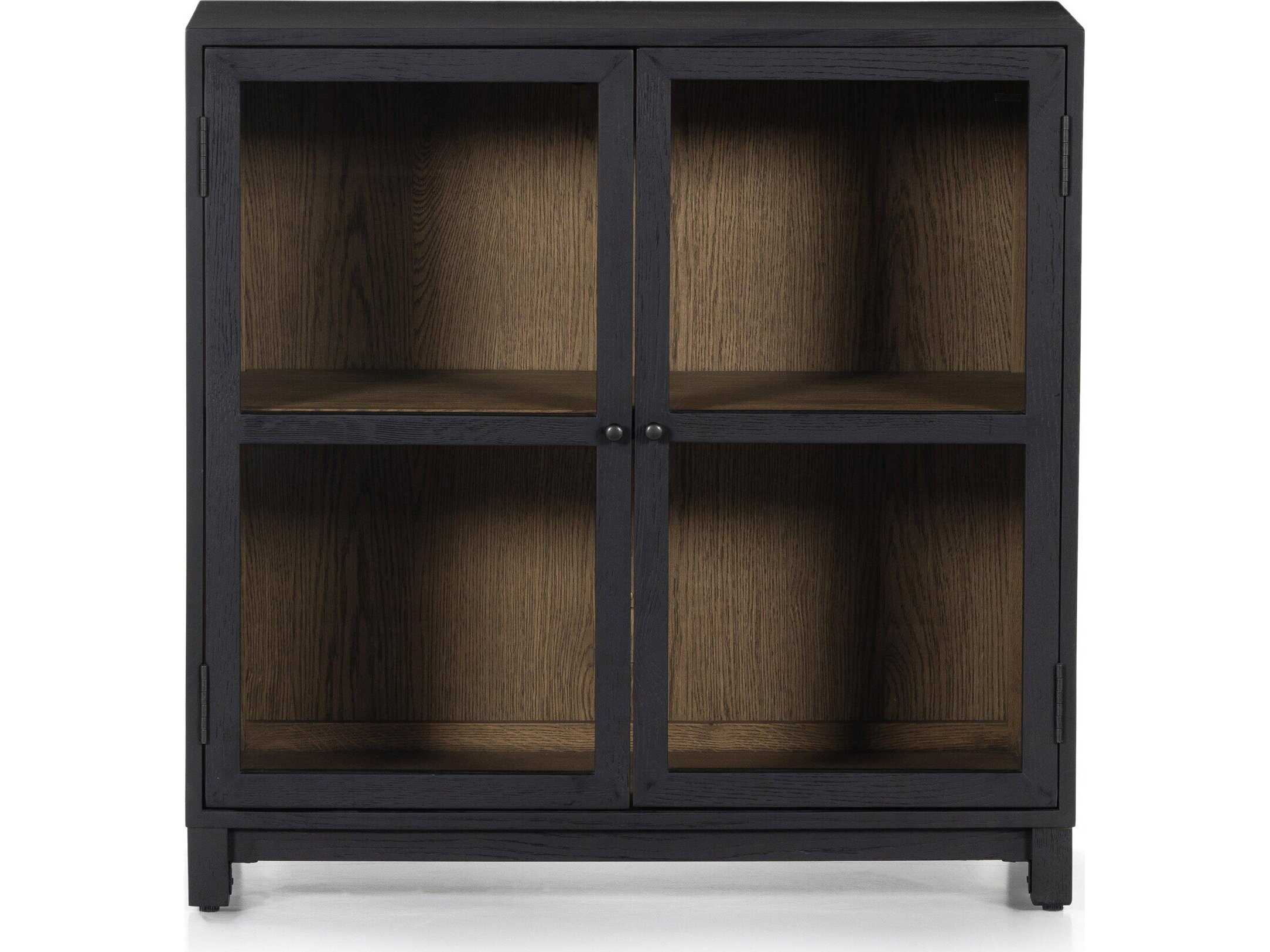 Four Hands Irondale Drifted Black Oak Wood Accent Chest