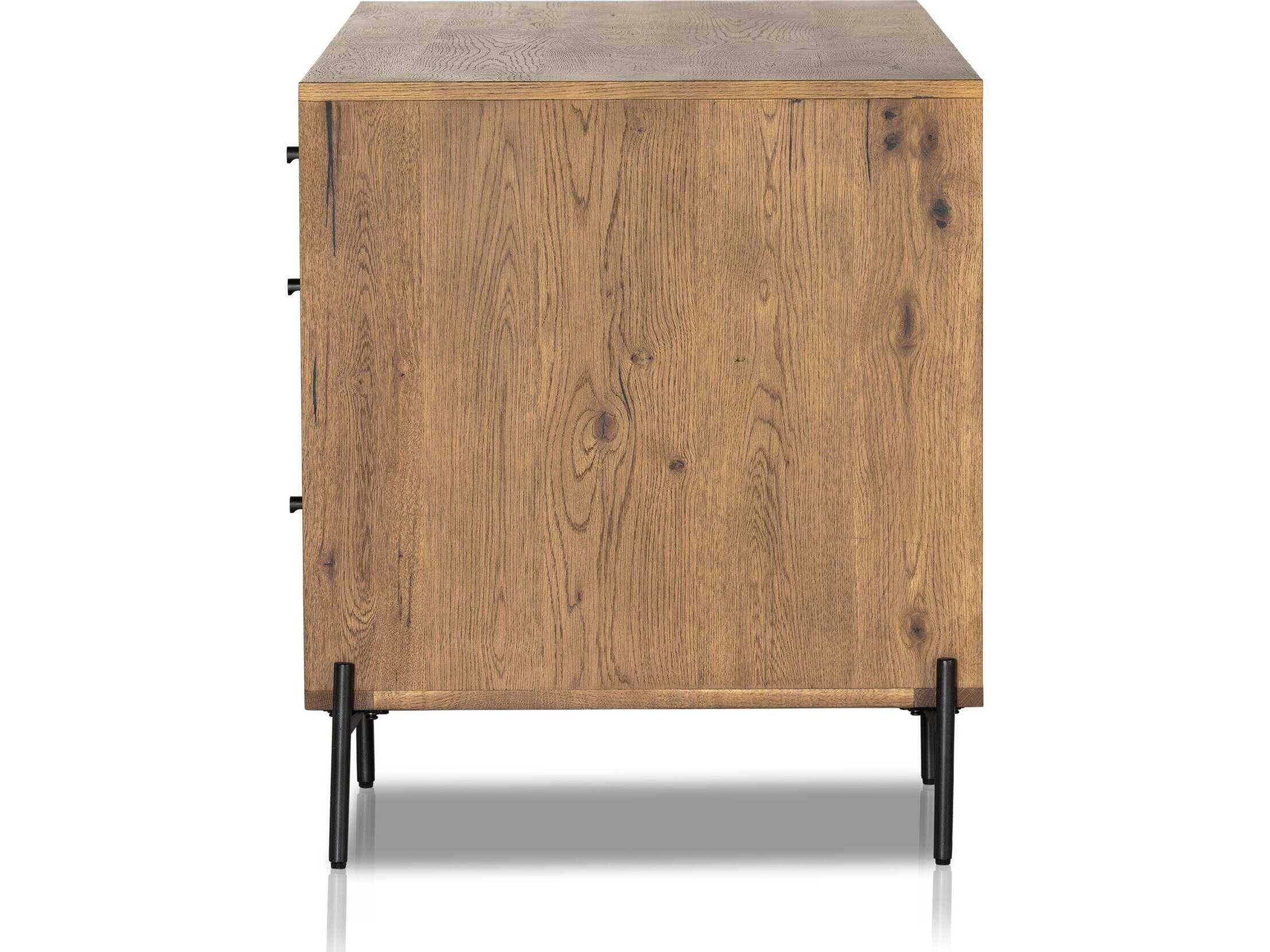 Four Hands Haiden Eaton Amber Oak Resin Oak Wood Executive Desk