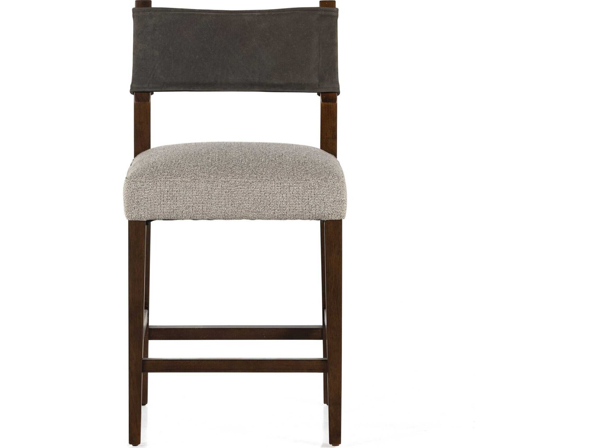 Four Hands Berman Ferris Tulsa Ink Upholstered Counter Stool