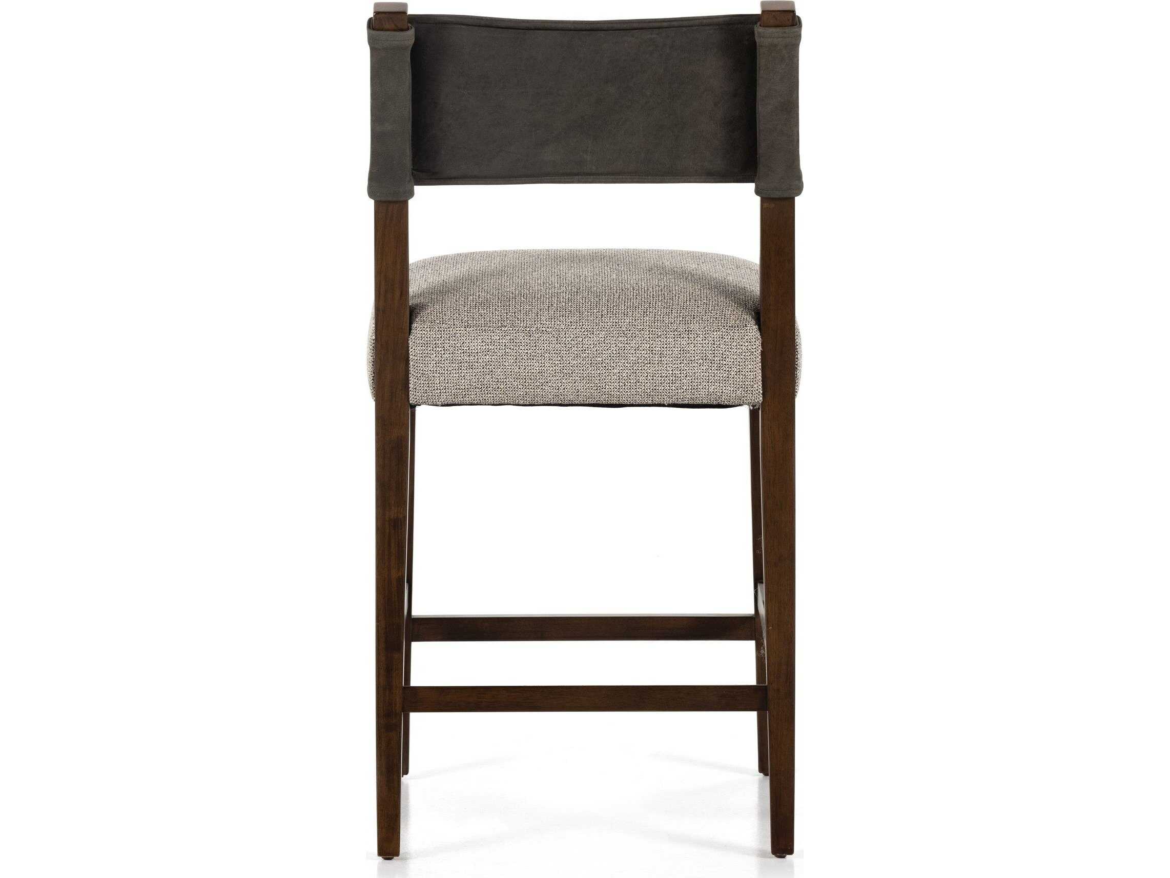 Four Hands Berman Ferris Tulsa Ink Upholstered Counter Stool