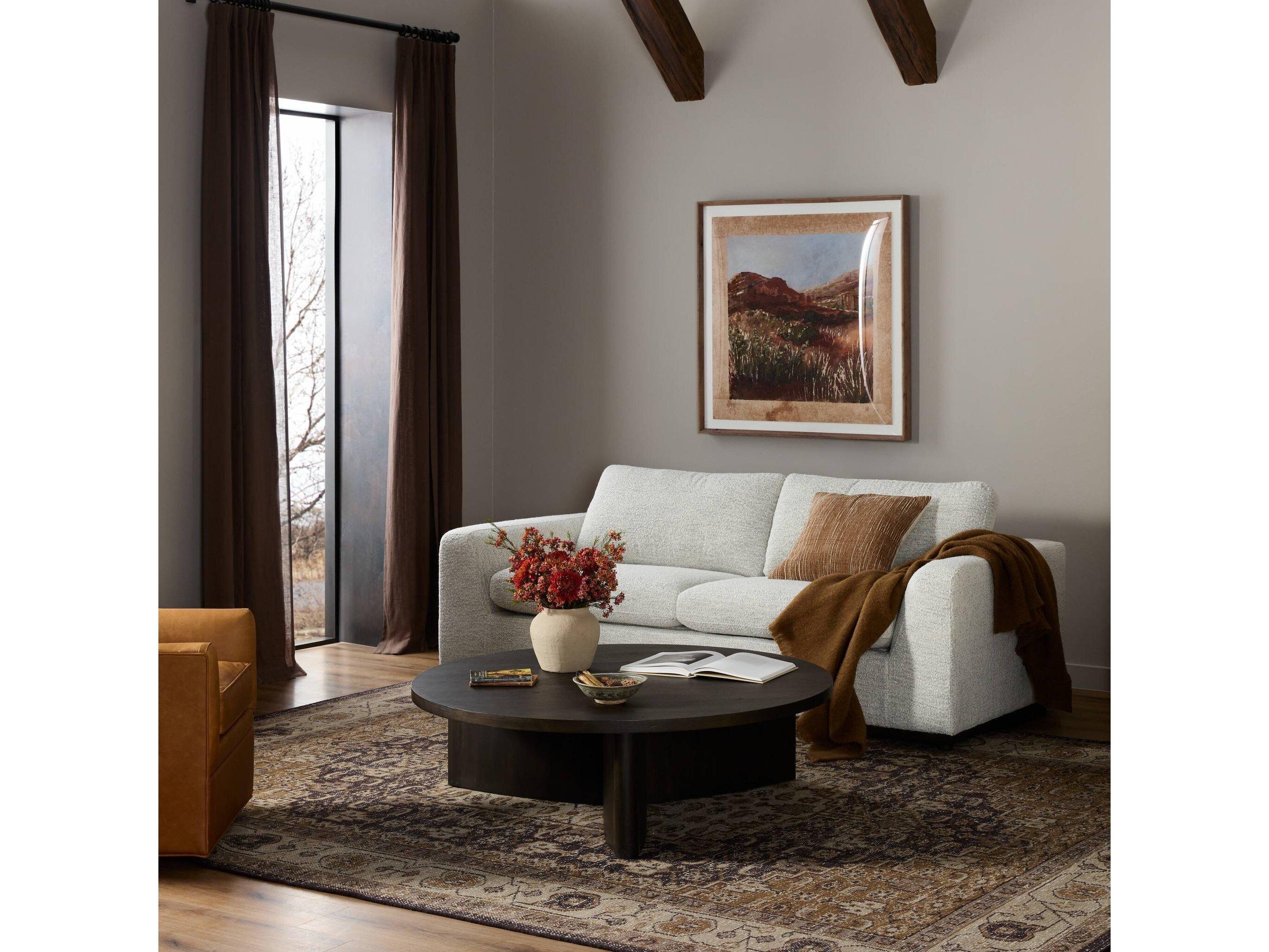 Four Hands Centrale Merino Cotton Gray Upholstered Sofa