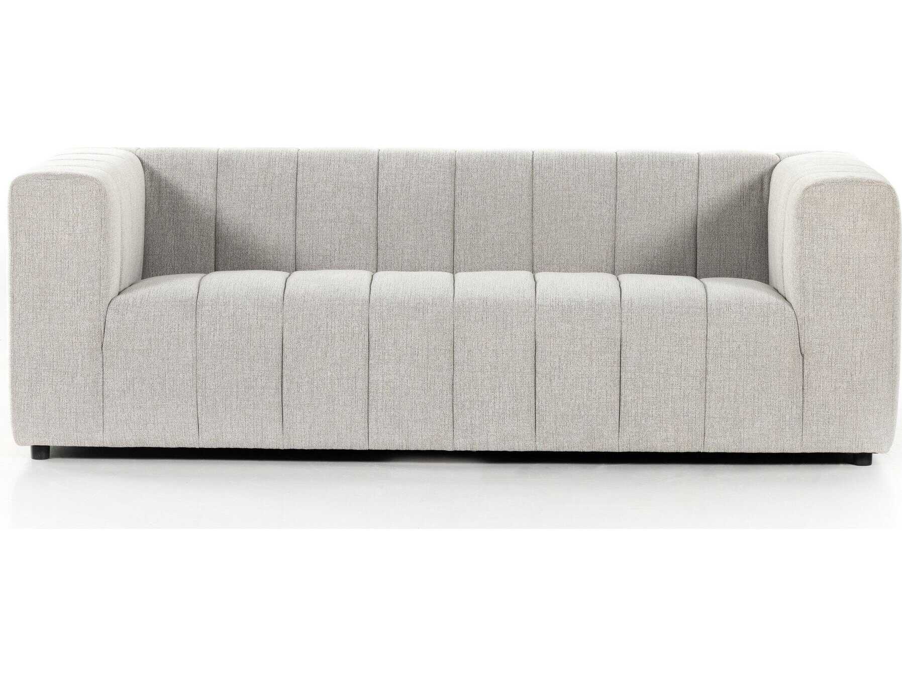 Four Hands Grayson Langham Napa Sandstone Upholstered Channeled Sofa