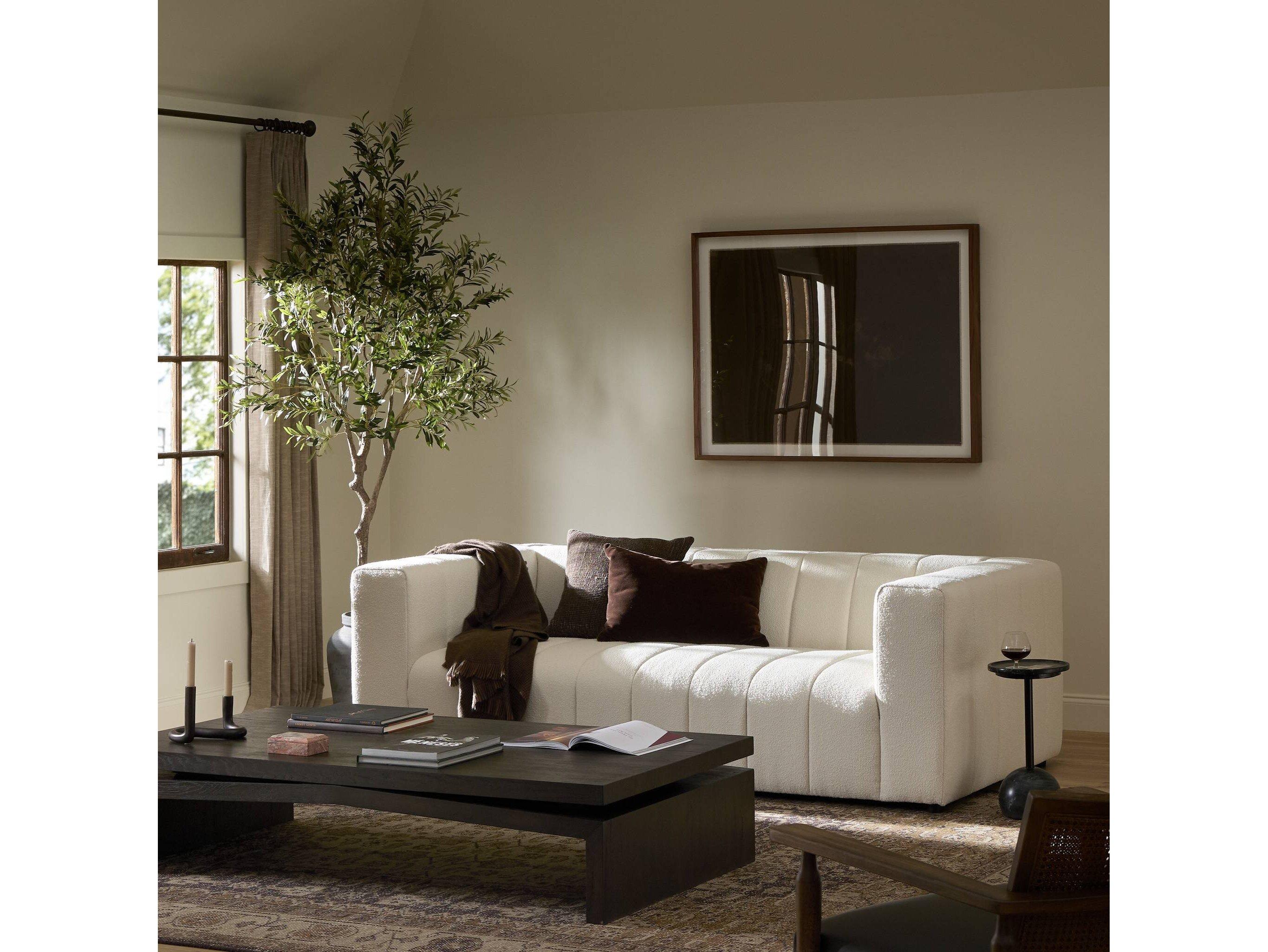 Four Hands Grayson Langham Fayette Cloud Upholstered Channeled Sofa