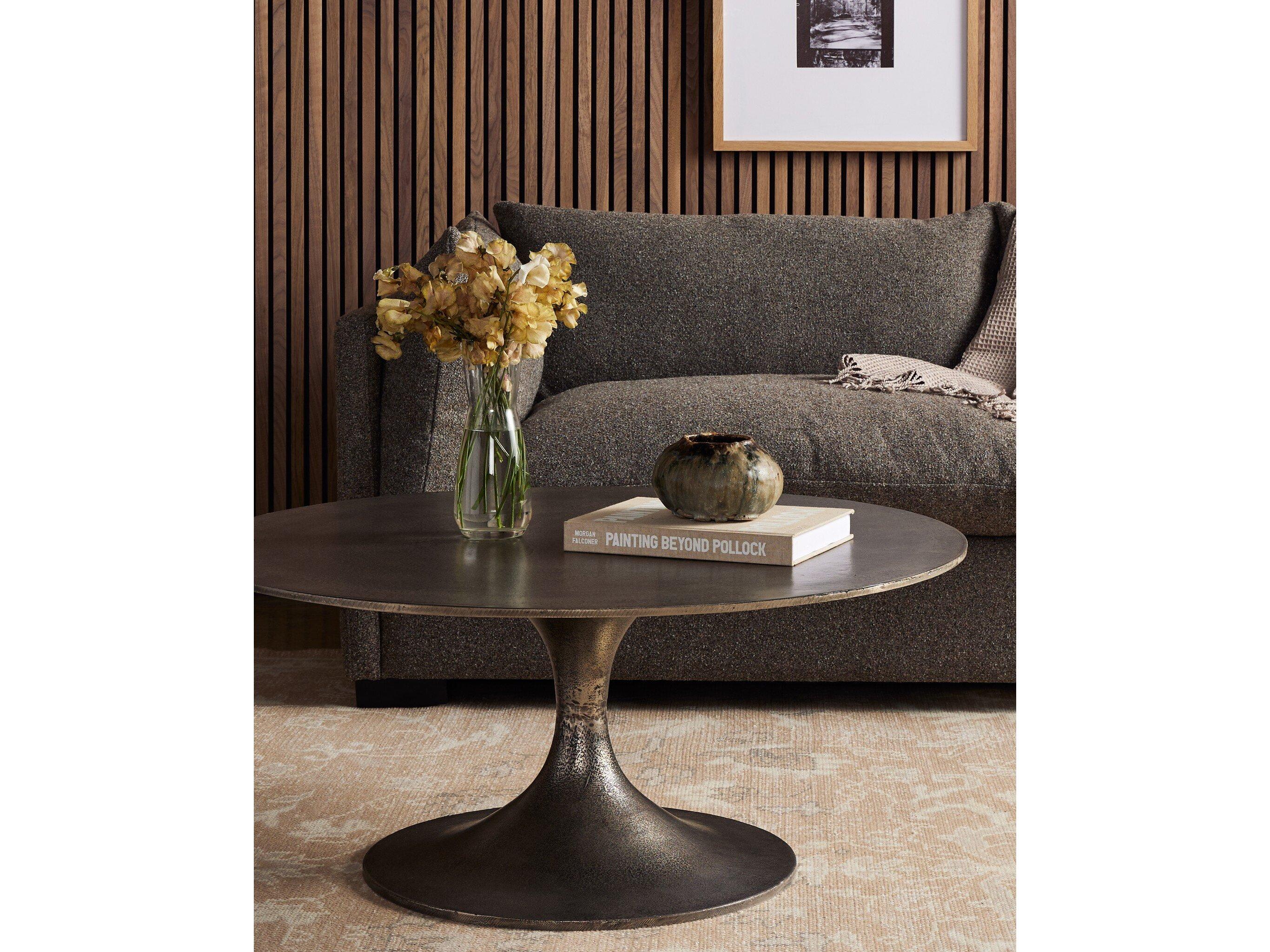 Four Hands Marlow Round Metal Coffee Table