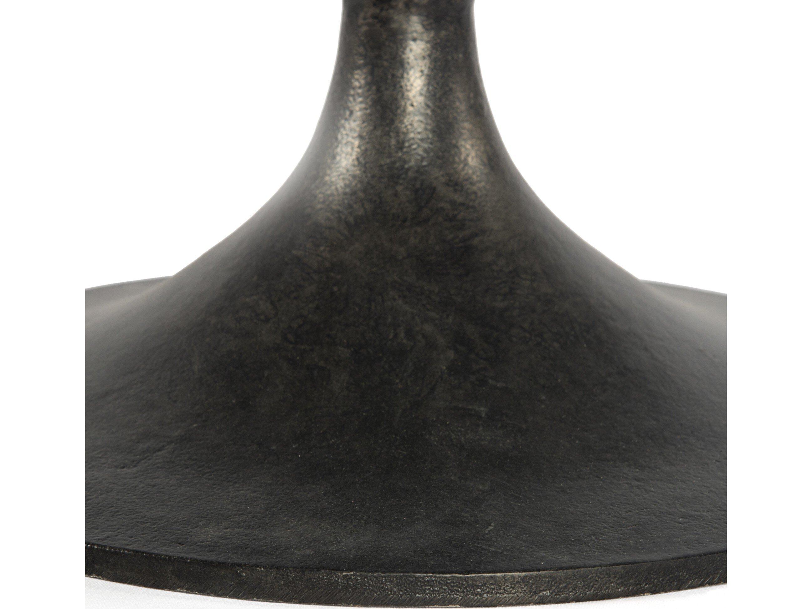 Four Hands Marlow Simone Raw Black Round Coffee Table