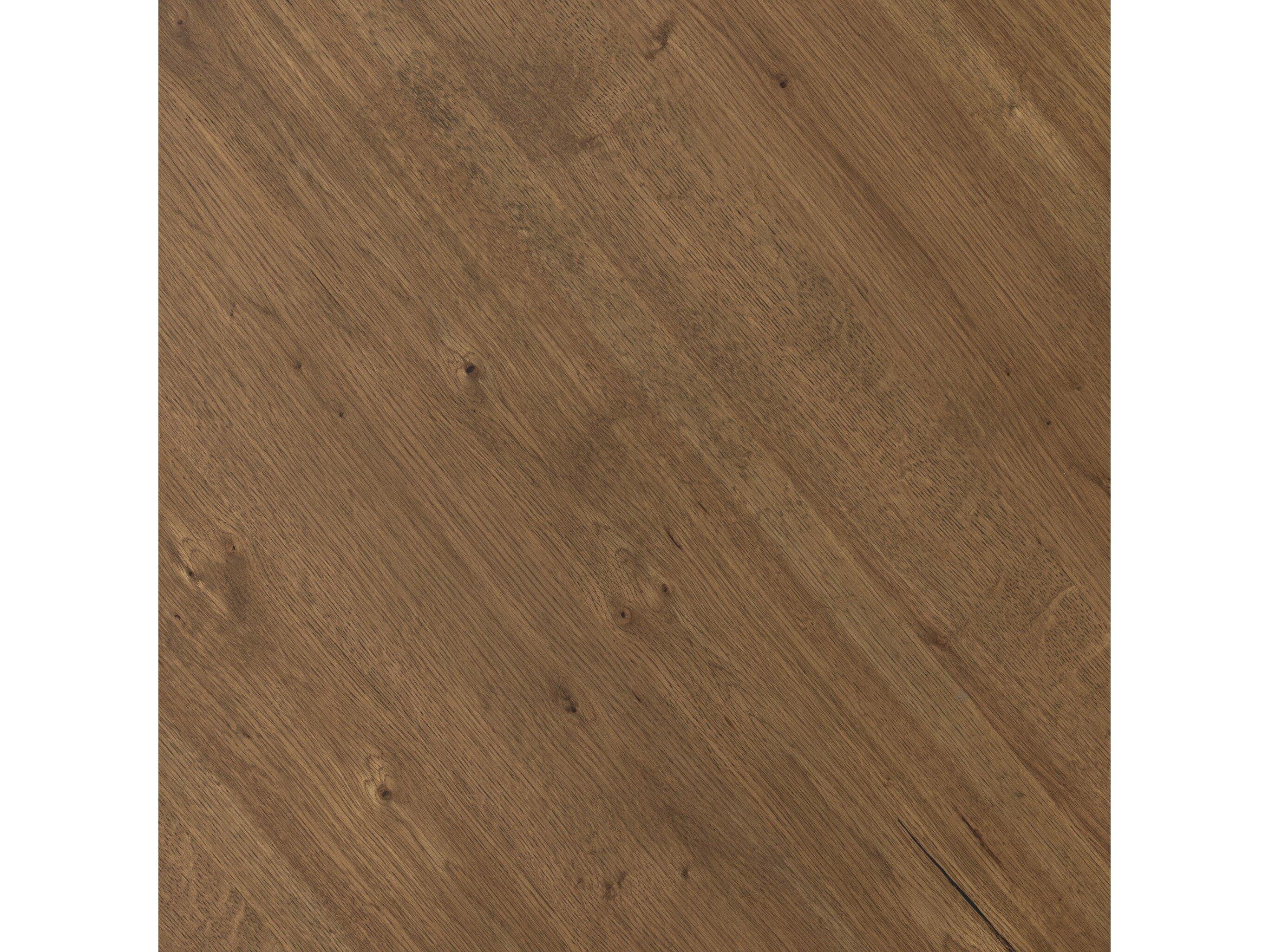 Four Hands Haiden Round Wood Dark Gunmetal Amber Oak Resin Coffee Table